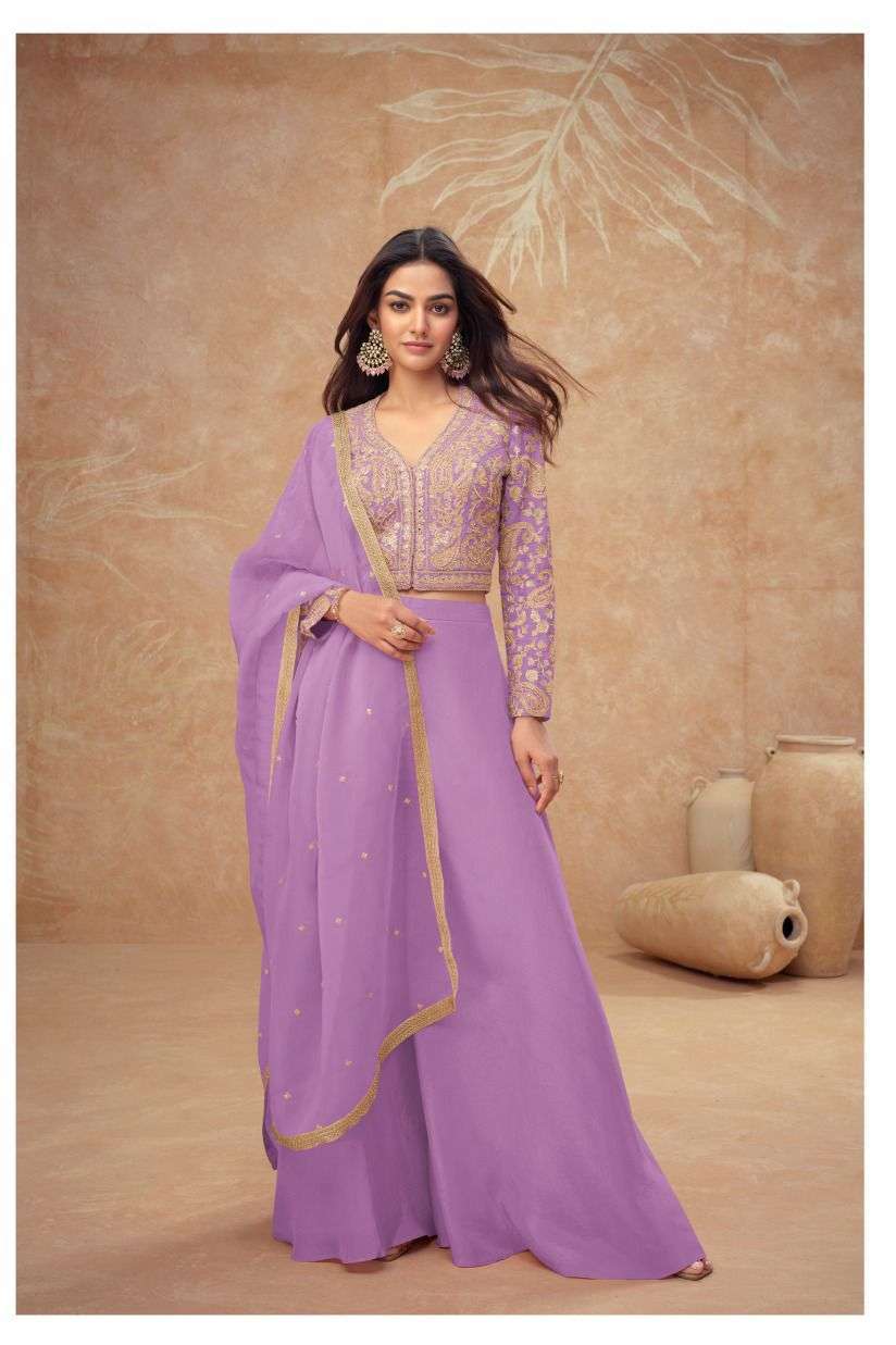 GULKAYRA DESIGNER NOOR 7567 COLORS 3 PIECE WESTERN OUT FIT COLLECTION 