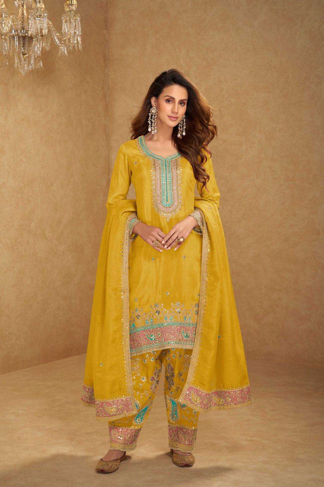 GULKAYRA DESIGNER NUSRAT 7565 COLORS READYMADE DESIGNER PALAZZO SUIT WHOLESALER 2025