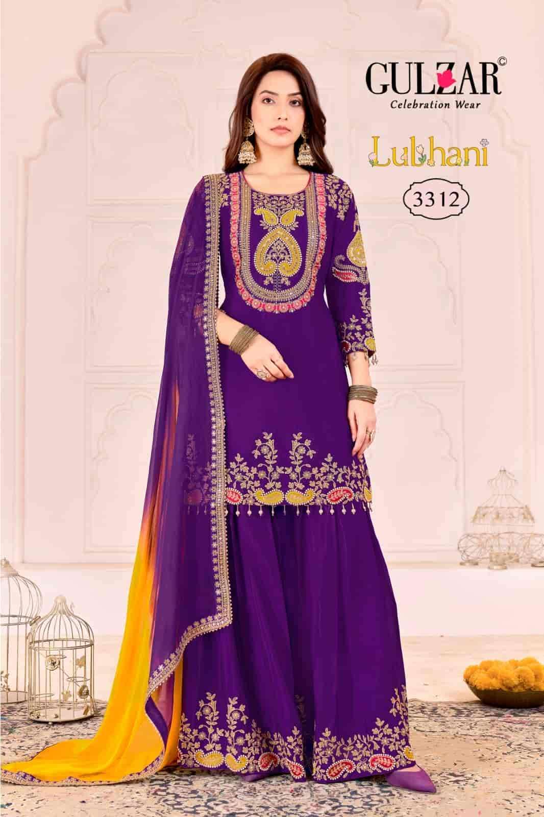 GULZAR LUBANI PARTY WEAR PALAZZO DESIGNER SUIT CATALOG EXPORTER 2025