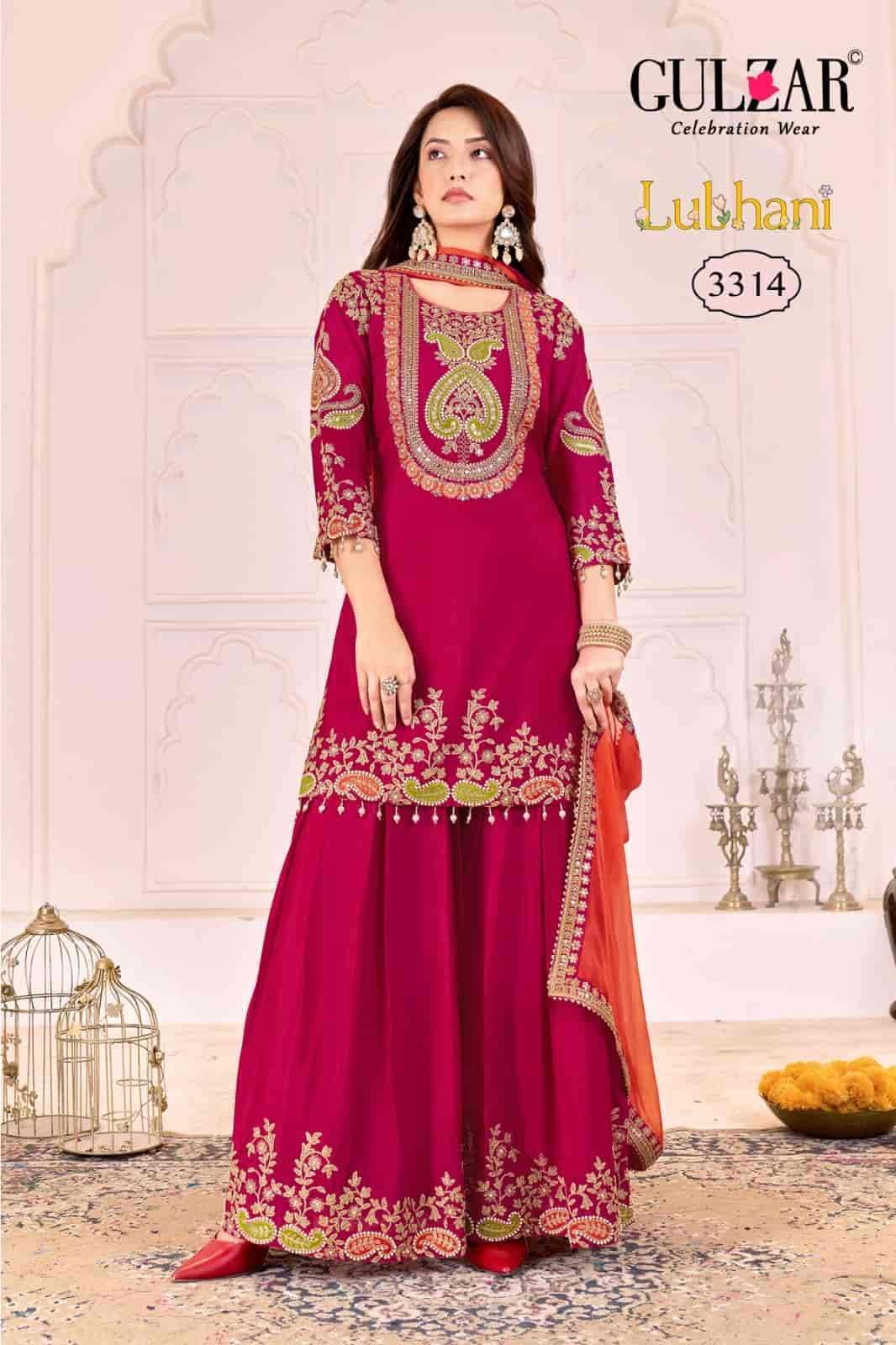 GULZAR LUBANI PARTY WEAR PALAZZO DESIGNER SUIT CATALOG EXPORTER 2025