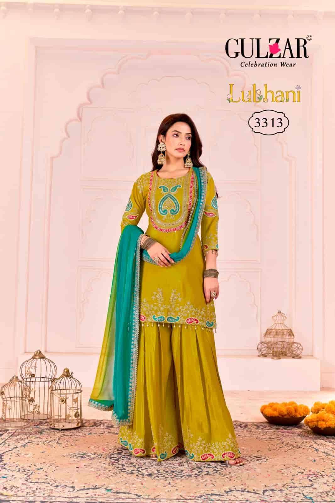 GULZAR LUBANI PARTY WEAR PALAZZO DESIGNER SUIT CATALOG EXPORTER 2025