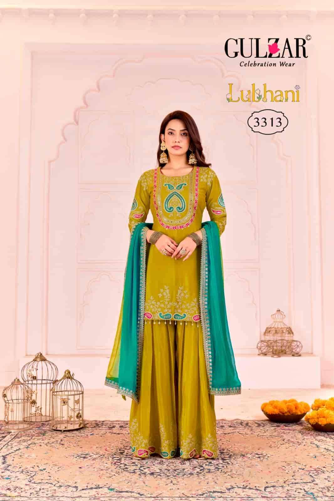 GULZAR LUBANI PARTY WEAR PALAZZO DESIGNER SUIT CATALOG EXPORTER 2025