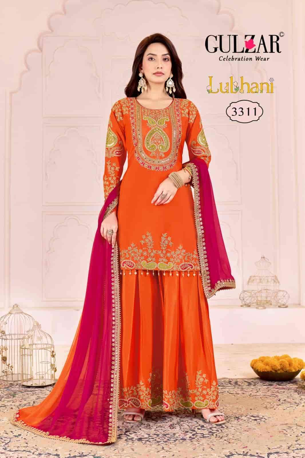 GULZAR LUBANI PARTY WEAR PALAZZO DESIGNER SUIT CATALOG EXPORTER 2025