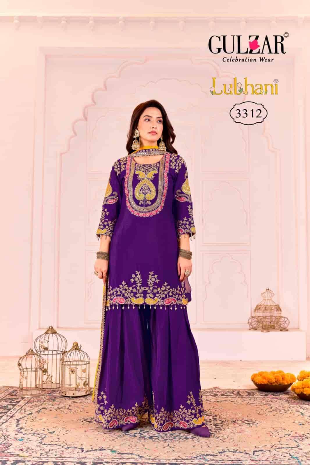 GULZAR LUBANI PARTY WEAR PALAZZO DESIGNER SUIT CATALOG EXPORTER 2025
