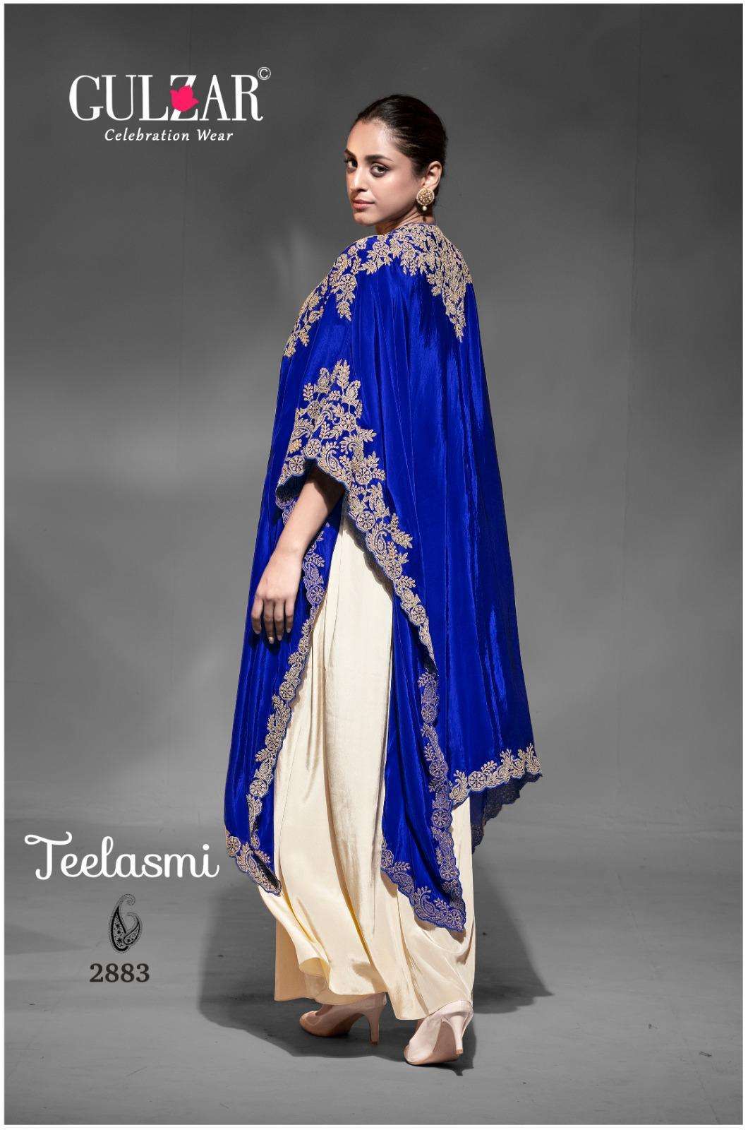 GULZAR TEELASMI PARTYWEAR SHRUG STYLE INDO WESTERN DRESS CATALOG EXPORTER 2025