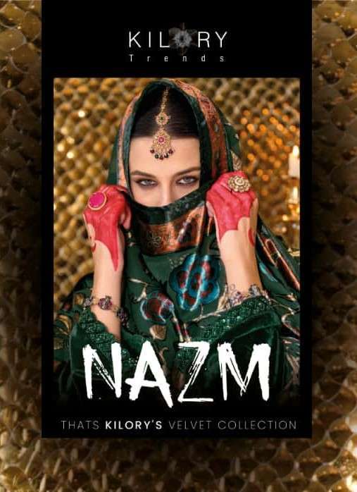 KILORY TRENDS NAZM PURE VELVET SUIT CATALOG WHOLESALER BEST RATE 