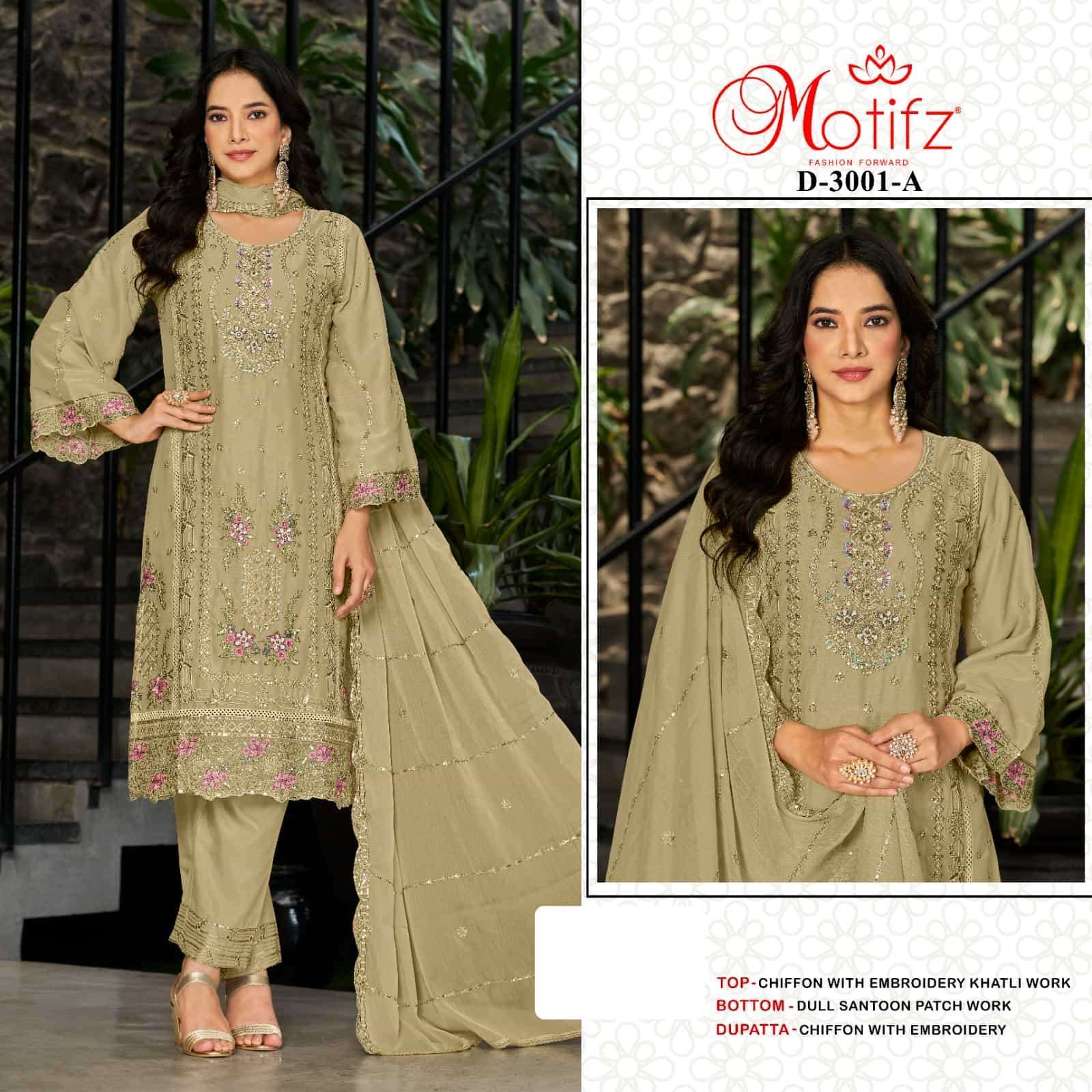 MOTIFZ D 3001 COLORS PAKISTANI DESIGNER DRESS CATALOG WHOLESALER 2025