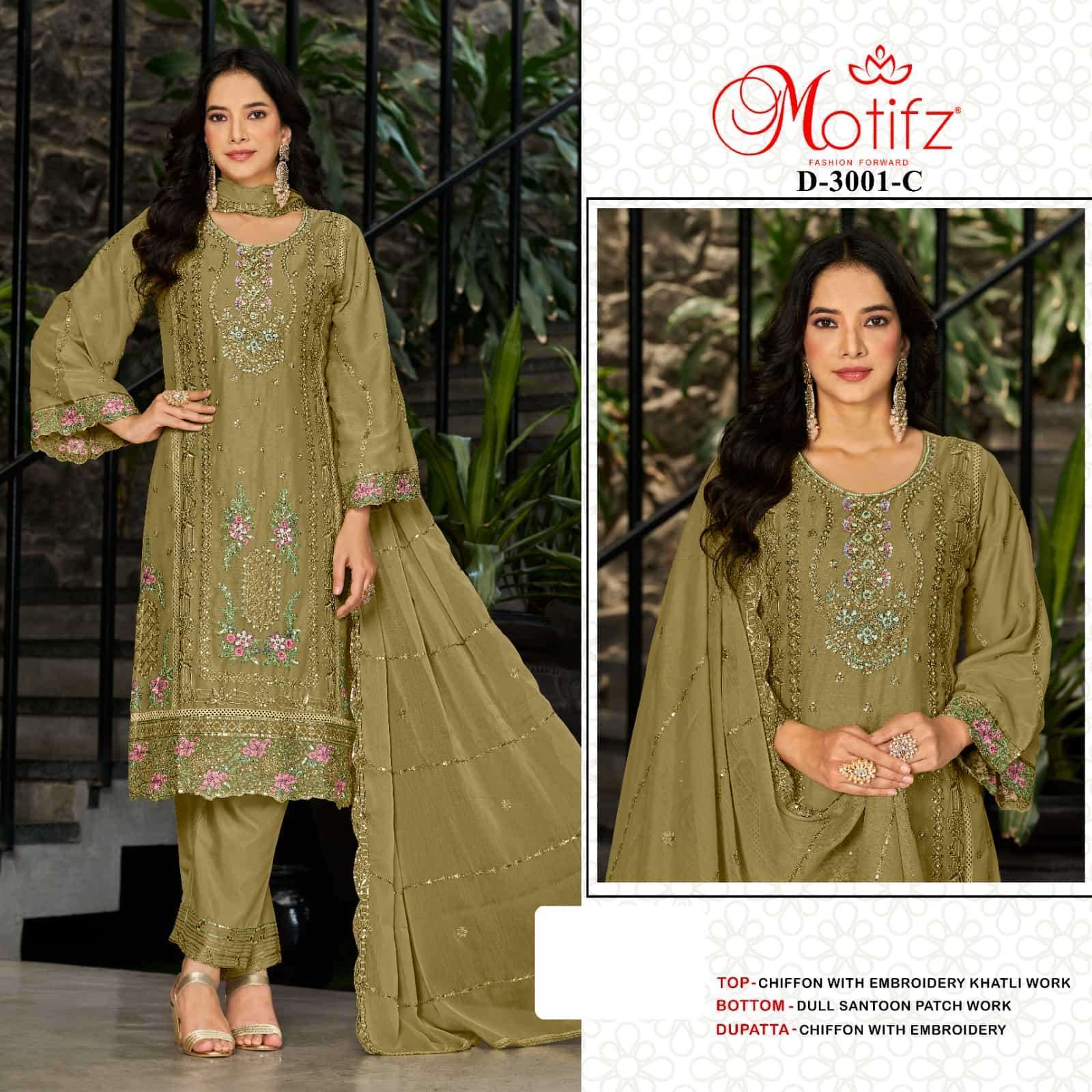 MOTIFZ D 3001 COLORS PAKISTANI DESIGNER DRESS CATALOG WHOLESALER 2025