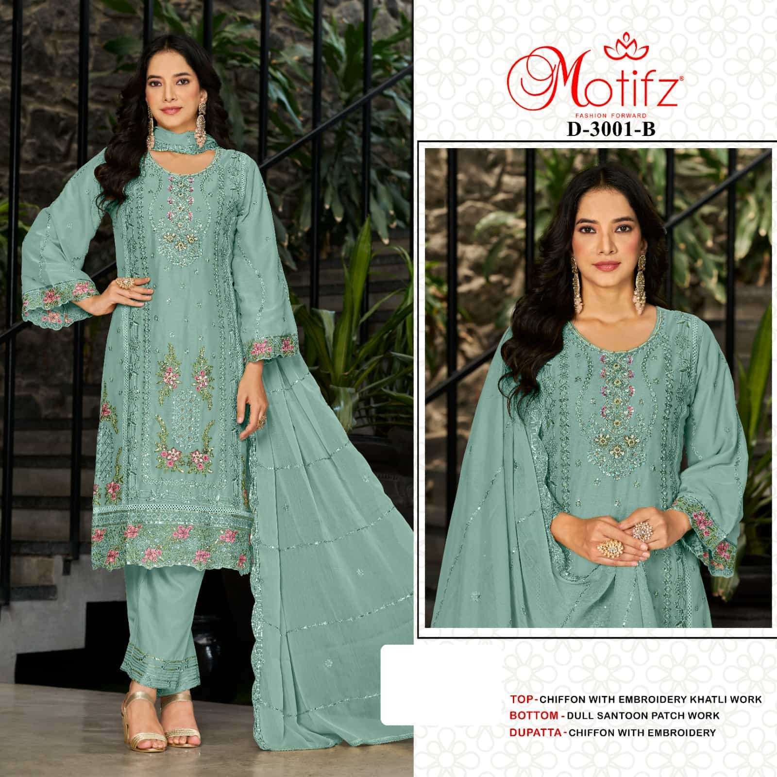 MOTIFZ D 3001 COLORS PAKISTANI DESIGNER DRESS CATALOG WHOLESALER 2025