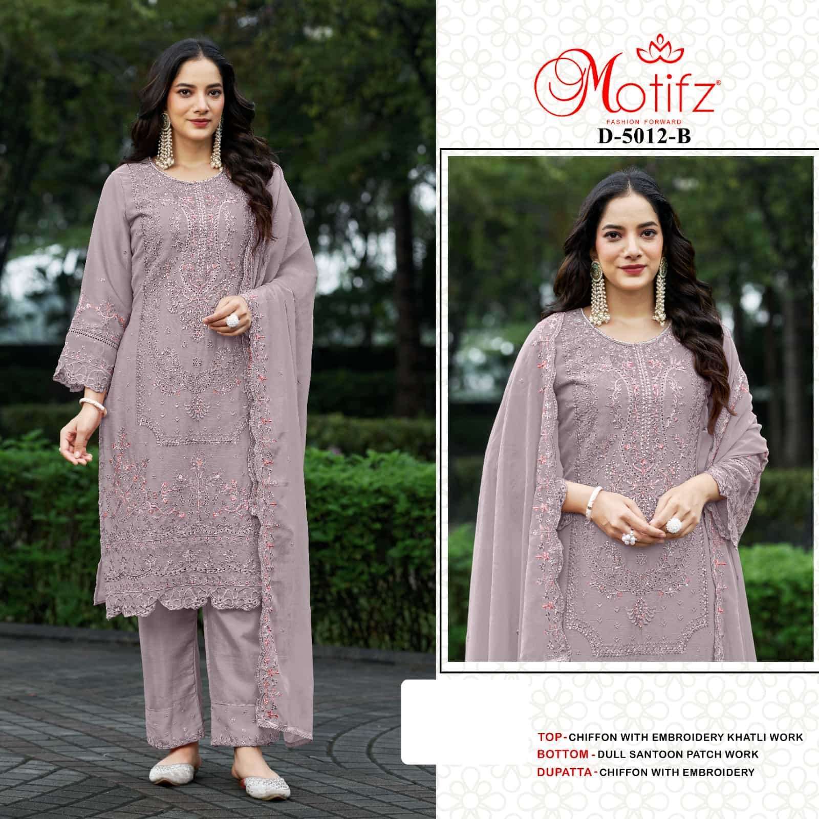 MOTIFZ D 5012 COLORS DESIGNER PAKISTANI SUIT WHOLESALER 