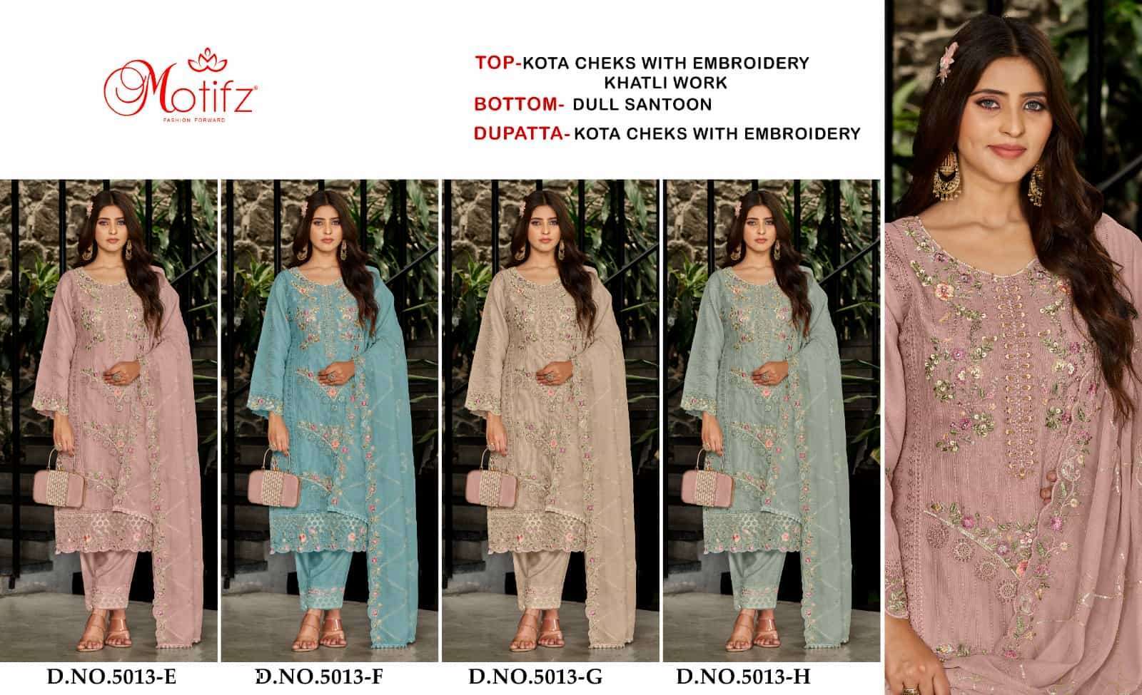 MOTIFZ D 5012 COLORS VOL 2 DESIGNER PAKISTANI SUIT WHOLESALER 