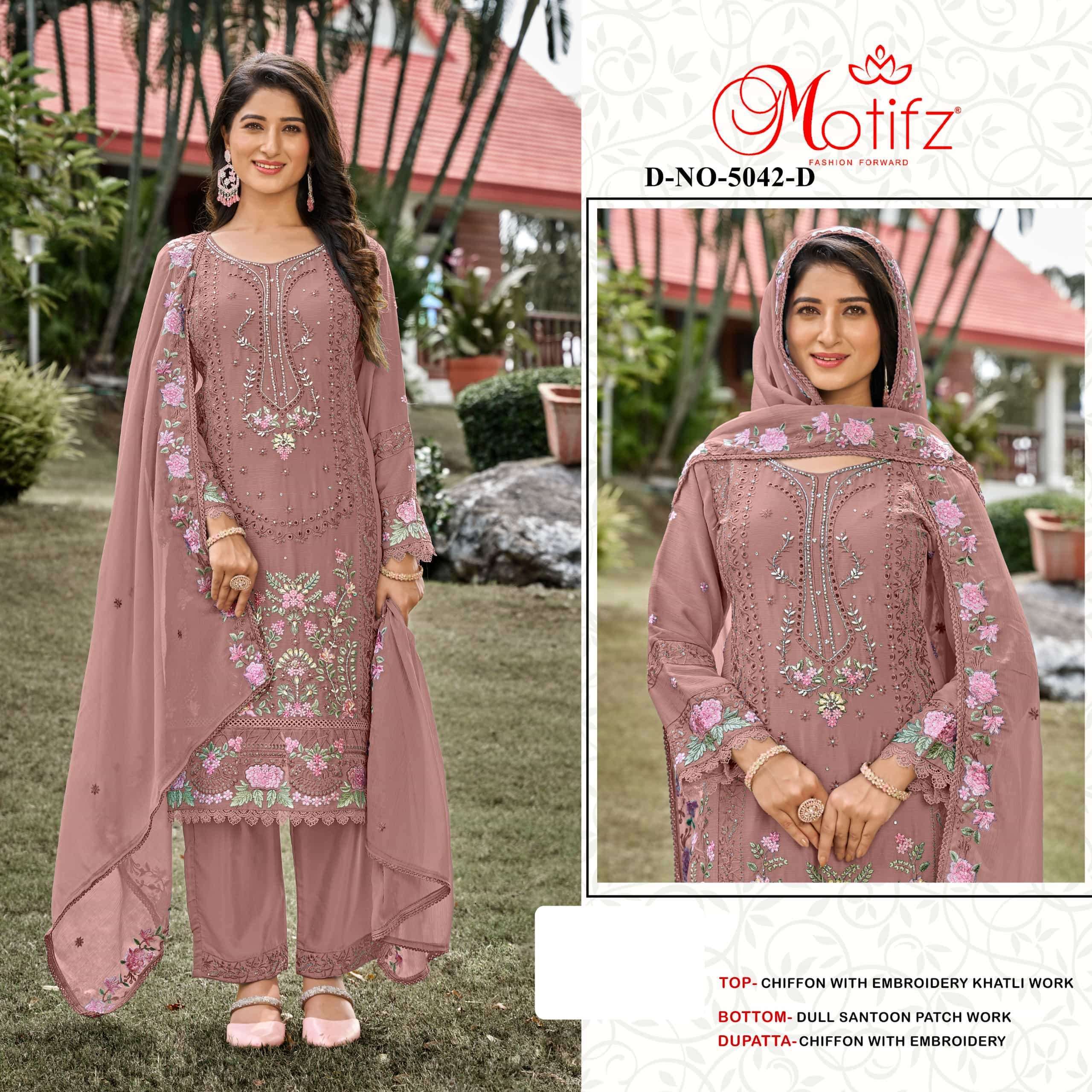 MOTIFZ D 5042 COLORS PAKISTANI DRESS CATALOG SUPPLIER 