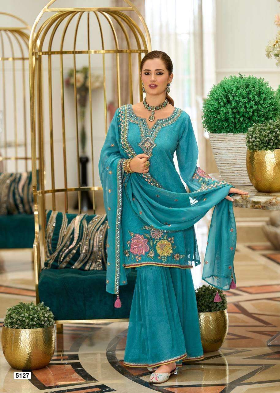 PRM INDIA HAMSAFAR PURE ORGANZA PARTYWEAR SHARARA DRESS CATALOG SUPPLIER 