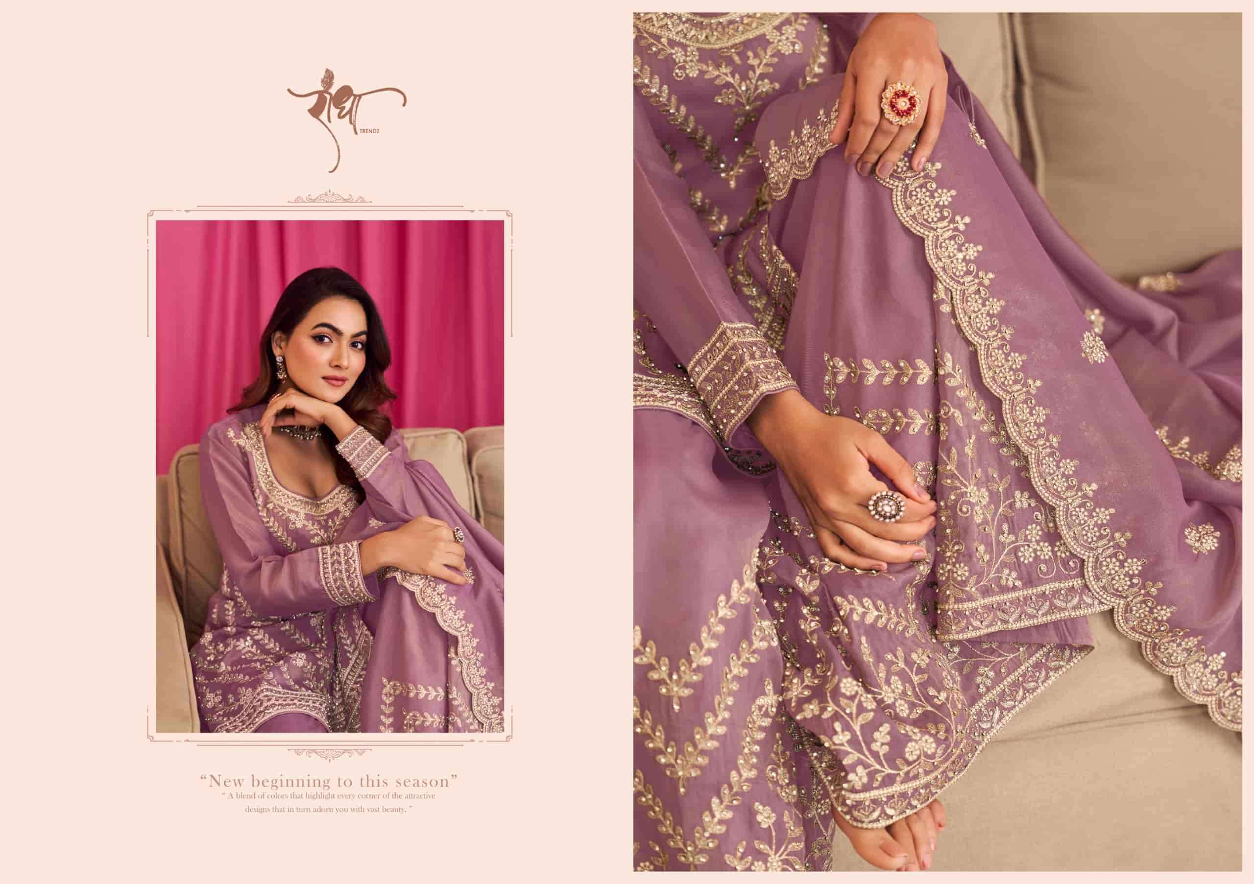 RADHA TRENDZ SINDOOR LATEST DESIGNER SHARARA DRESS CATALOGUE WHOLESALER IN SURAT 
