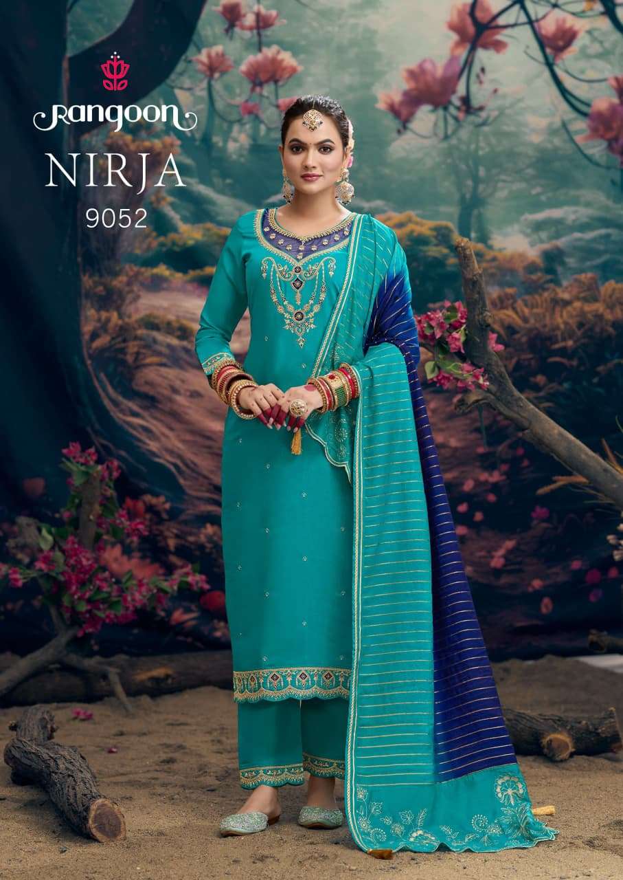 RANGOON NIRJA SILK READYMADE KURTI CATALOGUE WHOLESALER 2025