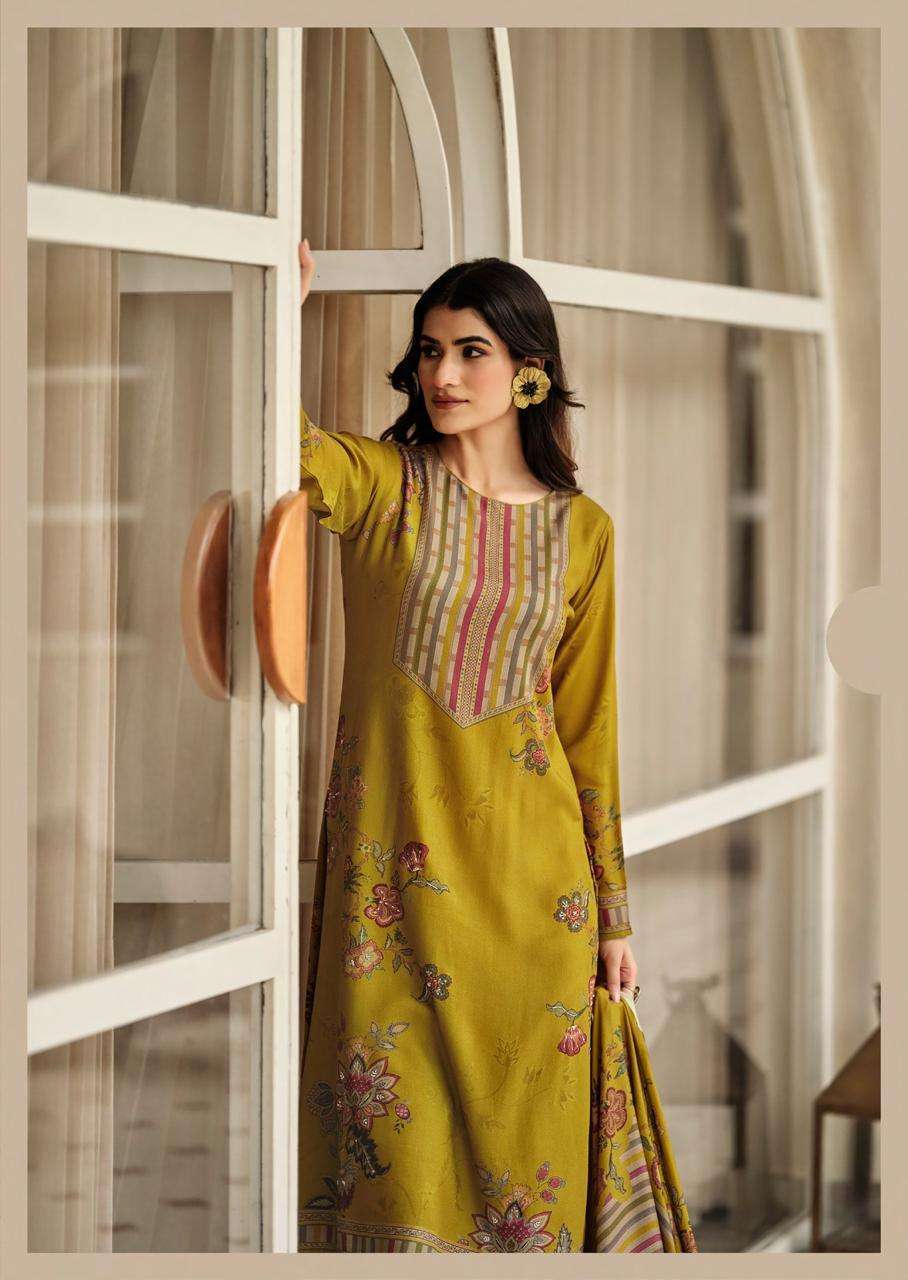 SADHANA FASHION ELISHA VISCSOE PASHMINA LADIES SUIT CATALOGUE WHOLESALER 