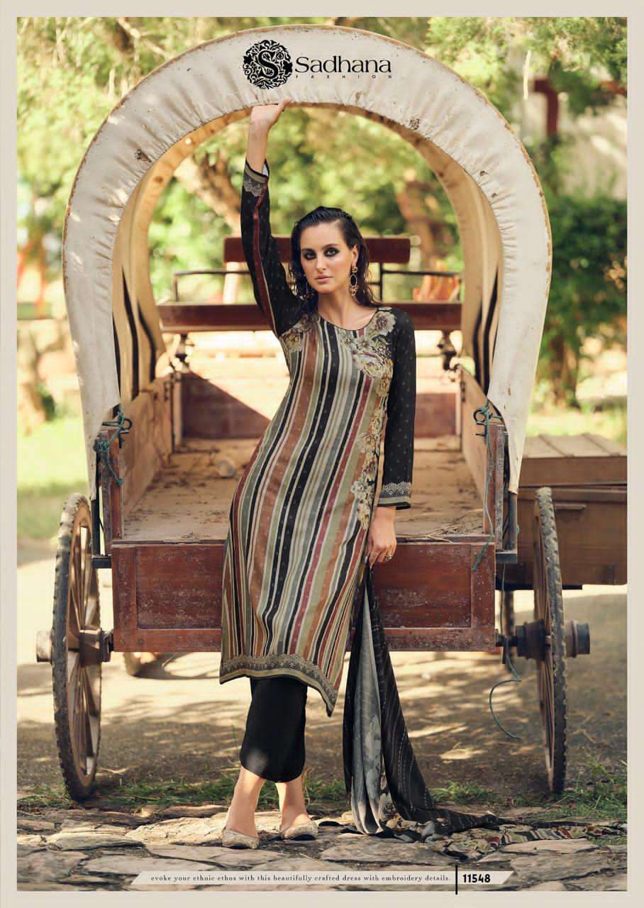 SADHANA FASHION THE FLORENCE PASHMINA WINTER SUIT CATALOG WHOLESALER 2025