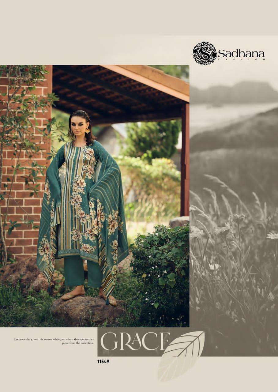 SADHANA FASHION THE FLORENCE PASHMINA WINTER SUIT CATALOG WHOLESALER 2025