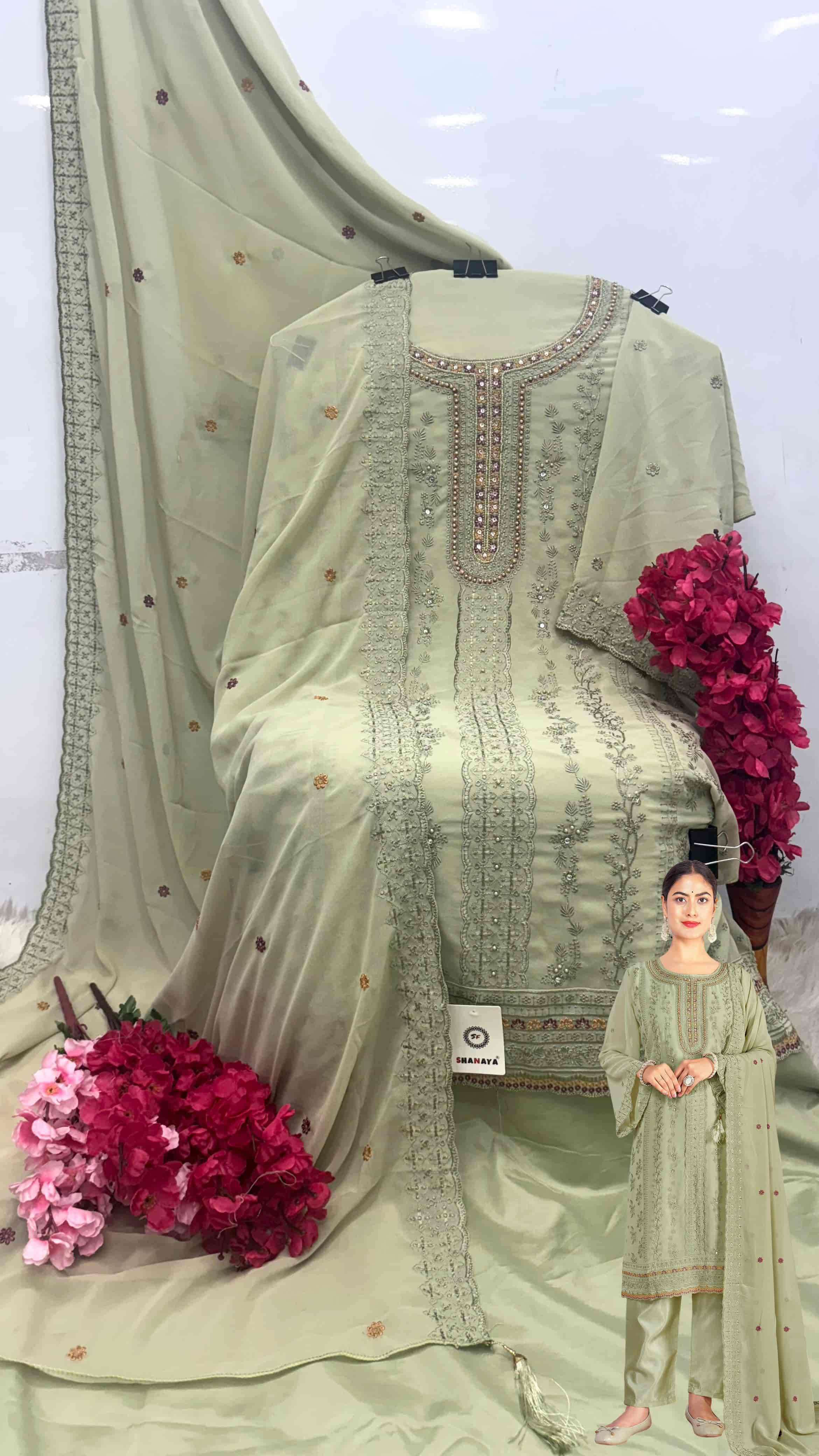 SHANAYA S 221 COLORS PAKISTANI GEORGETTE SUIT WHOLESALER IN SURAT 