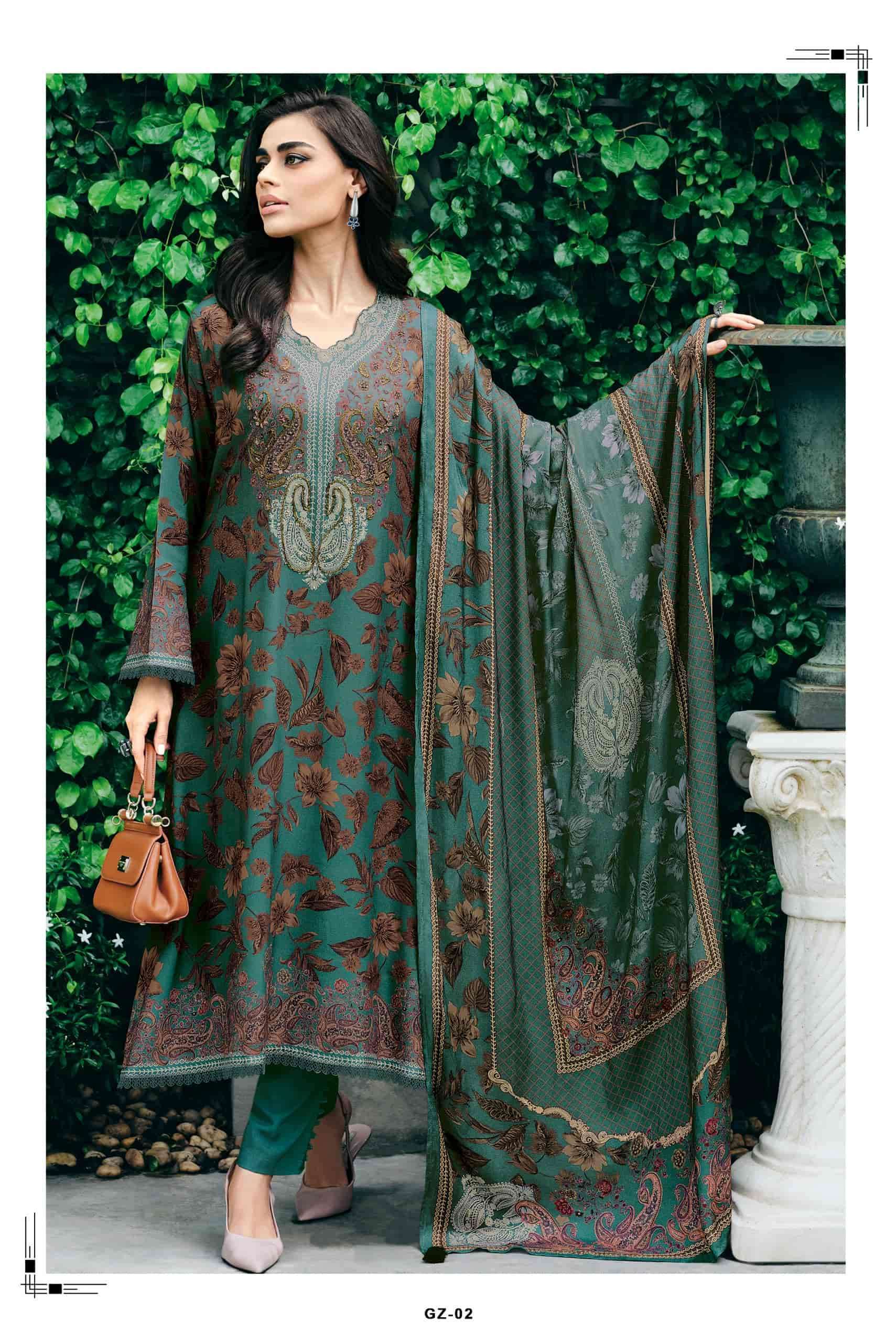 VARSHA GULNAAZ SPECIAL VOL 3 DESIGNER PASHMINA SUIT LATEST CATALOGUE BEST RATE 