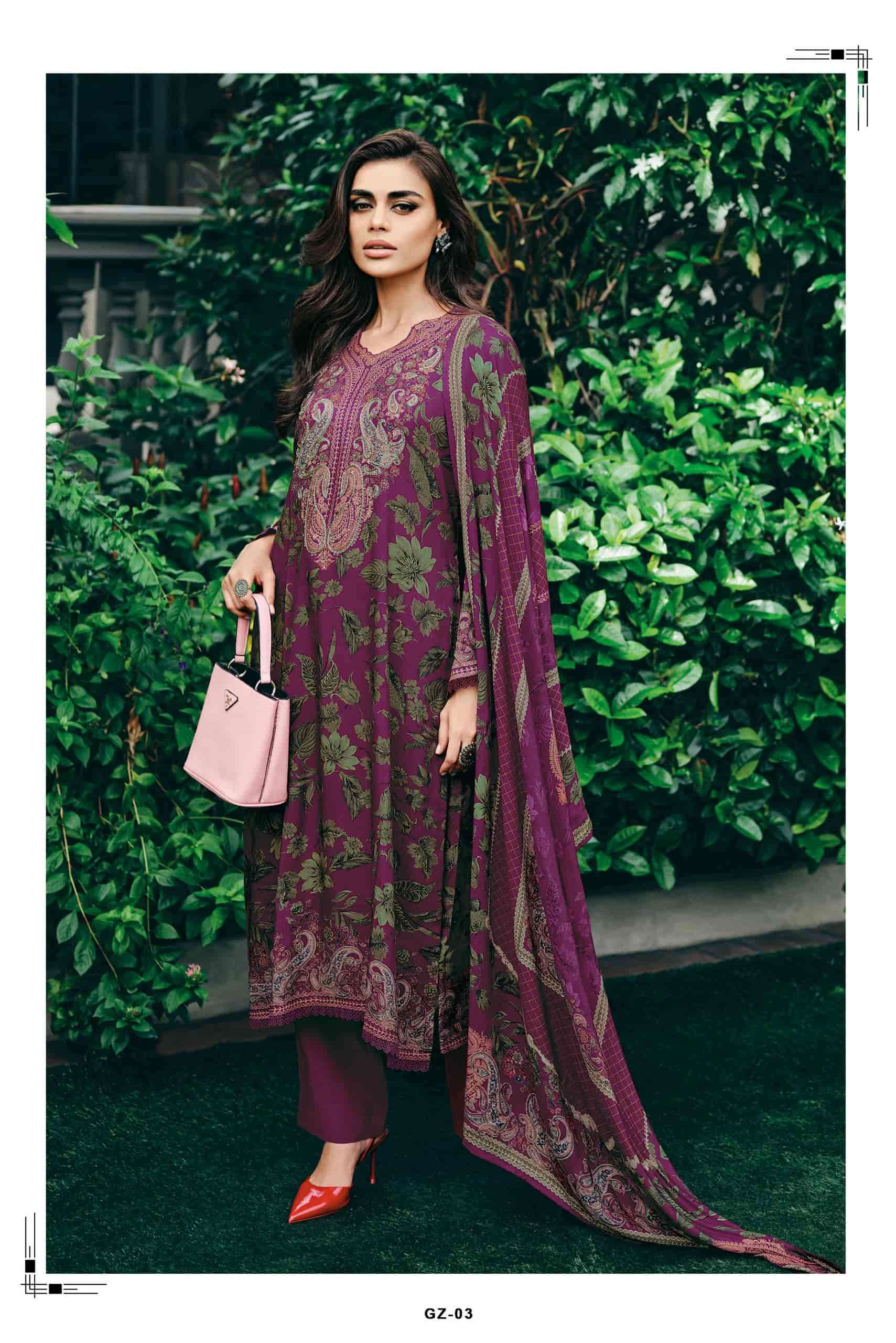 VARSHA GULNAAZ SPECIAL VOL 3 DESIGNER PASHMINA SUIT LATEST CATALOGUE BEST RATE 