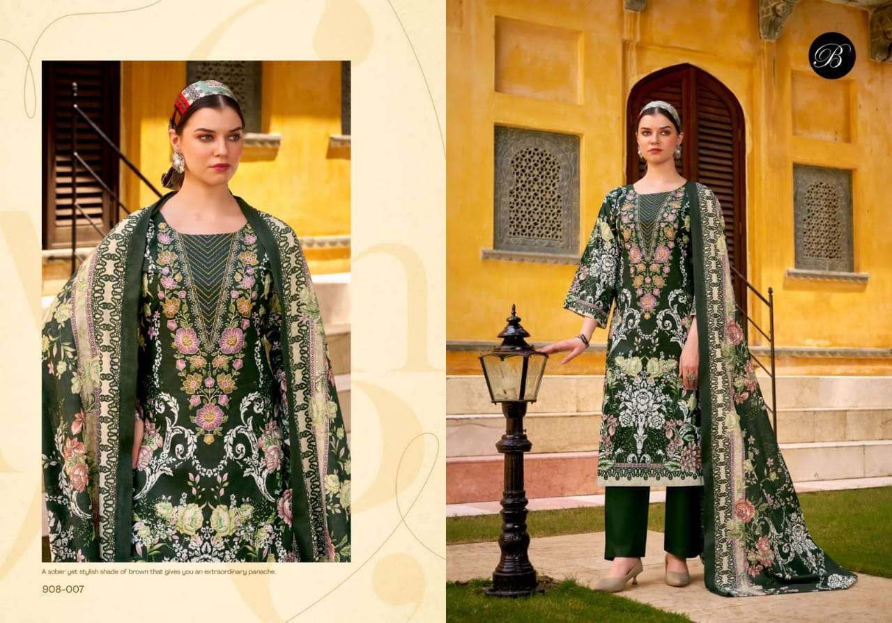 BELLIZA DESIGNER NAIRA VOL 121 PURE COTTON SUIT CATALOGUE 
