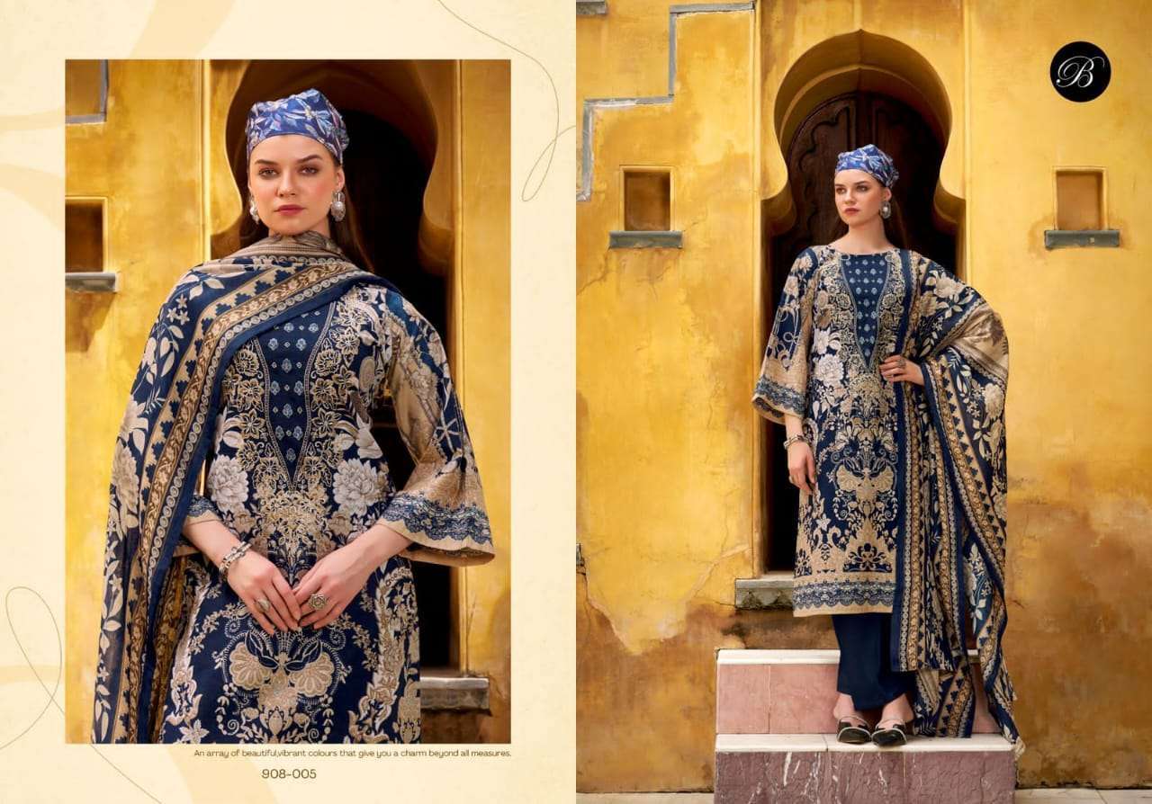BELLIZA DESIGNER NAIRA VOL 121 PURE COTTON SUIT CATALOGUE 