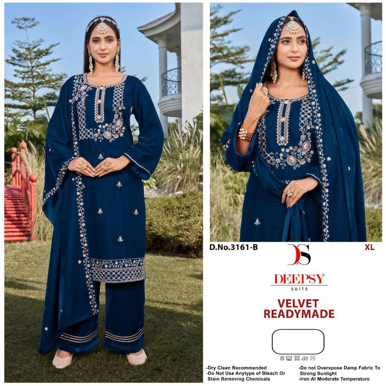 DEEPSY D 3161 COLORS PAKISTANI VELVET SUIT WHOLESALE PRICE SUPPLIER 