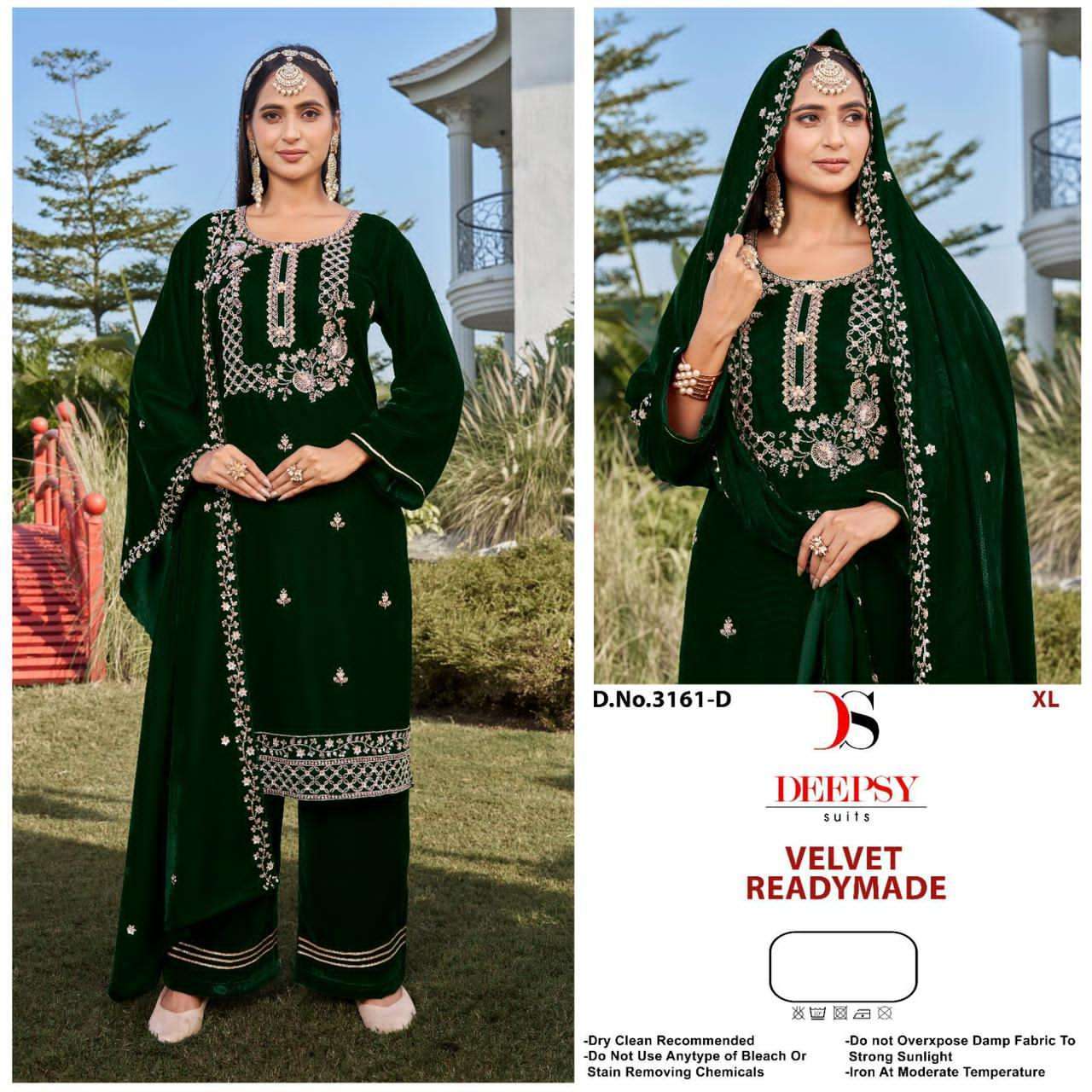 DEEPSY D 3161 COLORS PAKISTANI VELVET SUIT WHOLESALE PRICE SUPPLIER 