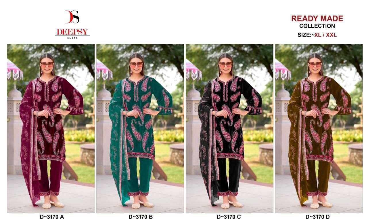 DEEPSY D 3170 COLORS READYMADE PAKISTANI SUIT WHOLESALER 2025
