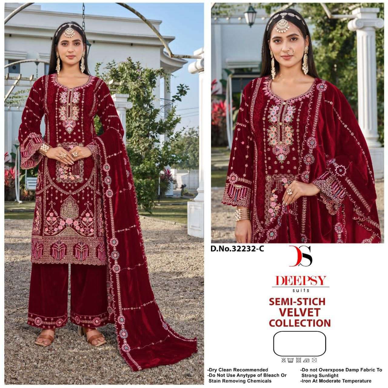 DEEPSY D 32232 COLORS VELVET PAKISTANI SUIT WHOLESALER IN INDIA 2025