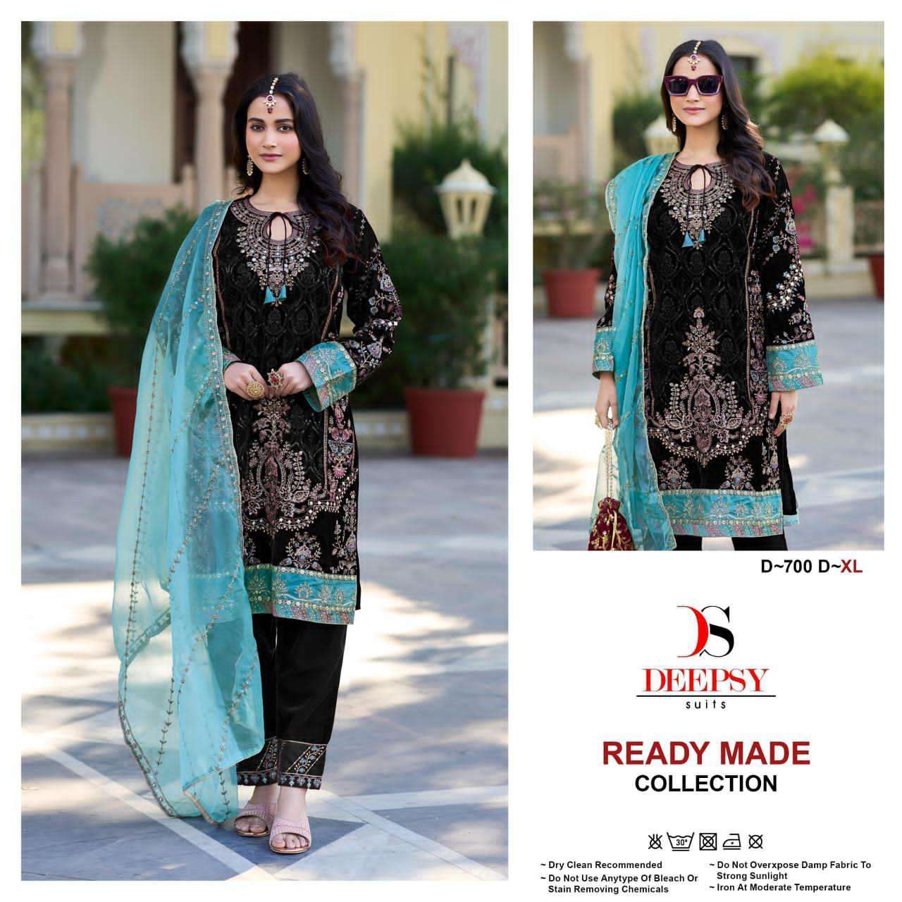 DEEPSY D 700 COLORS DESIGNER VELVET SUIT WHOLESALER 2025