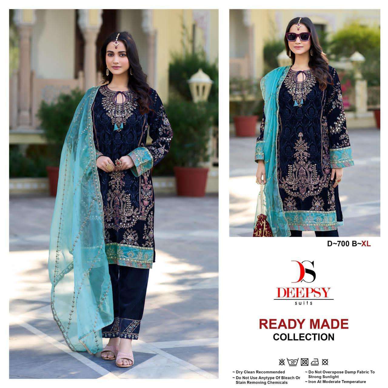 DEEPSY D 700 COLORS DESIGNER VELVET SUIT WHOLESALER 2025
