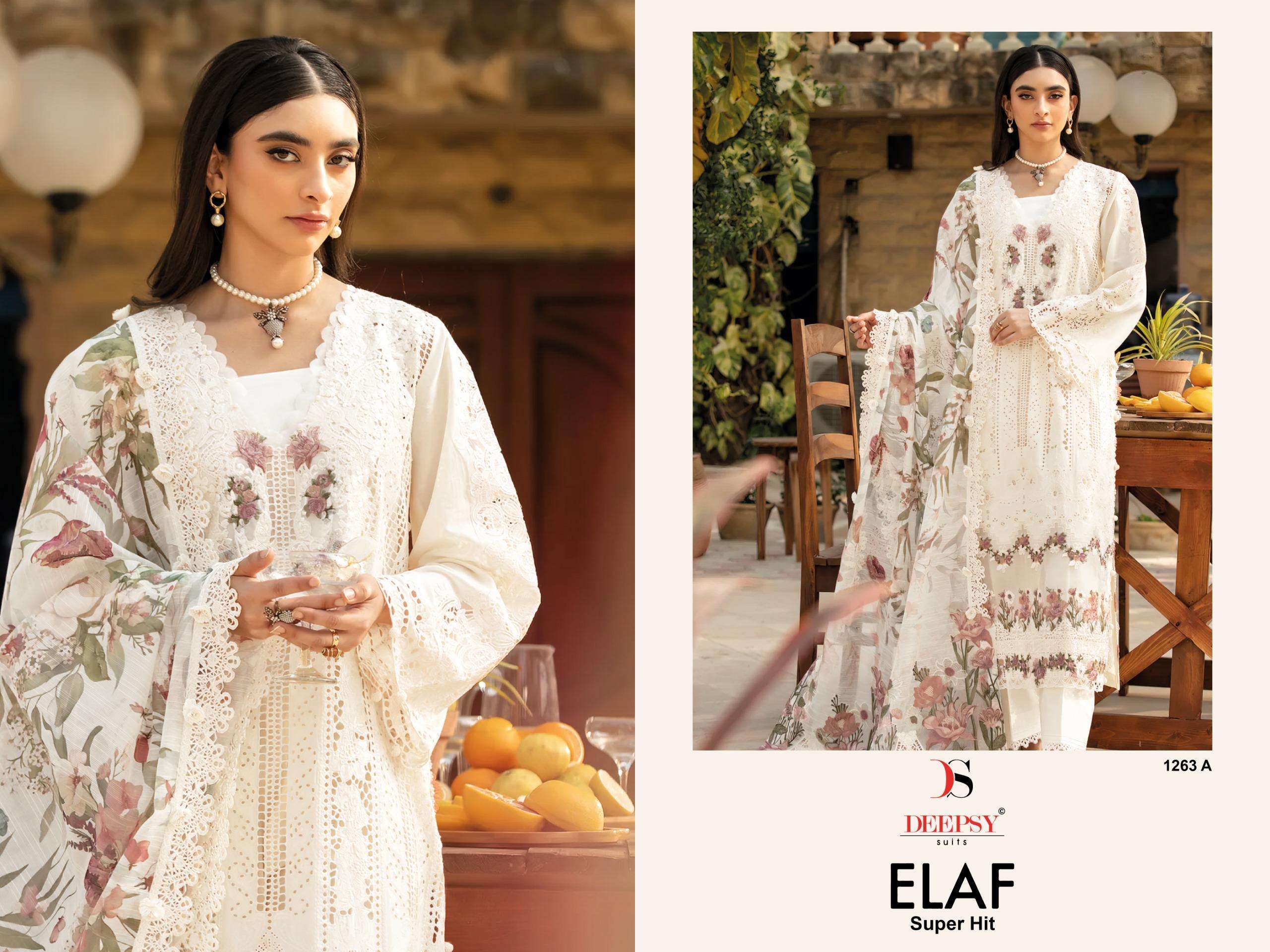 DEEPSY ELAF SUPER HIT 1263 COLORS COTTON PAKISTANI SUIT WHOLESALER 2025