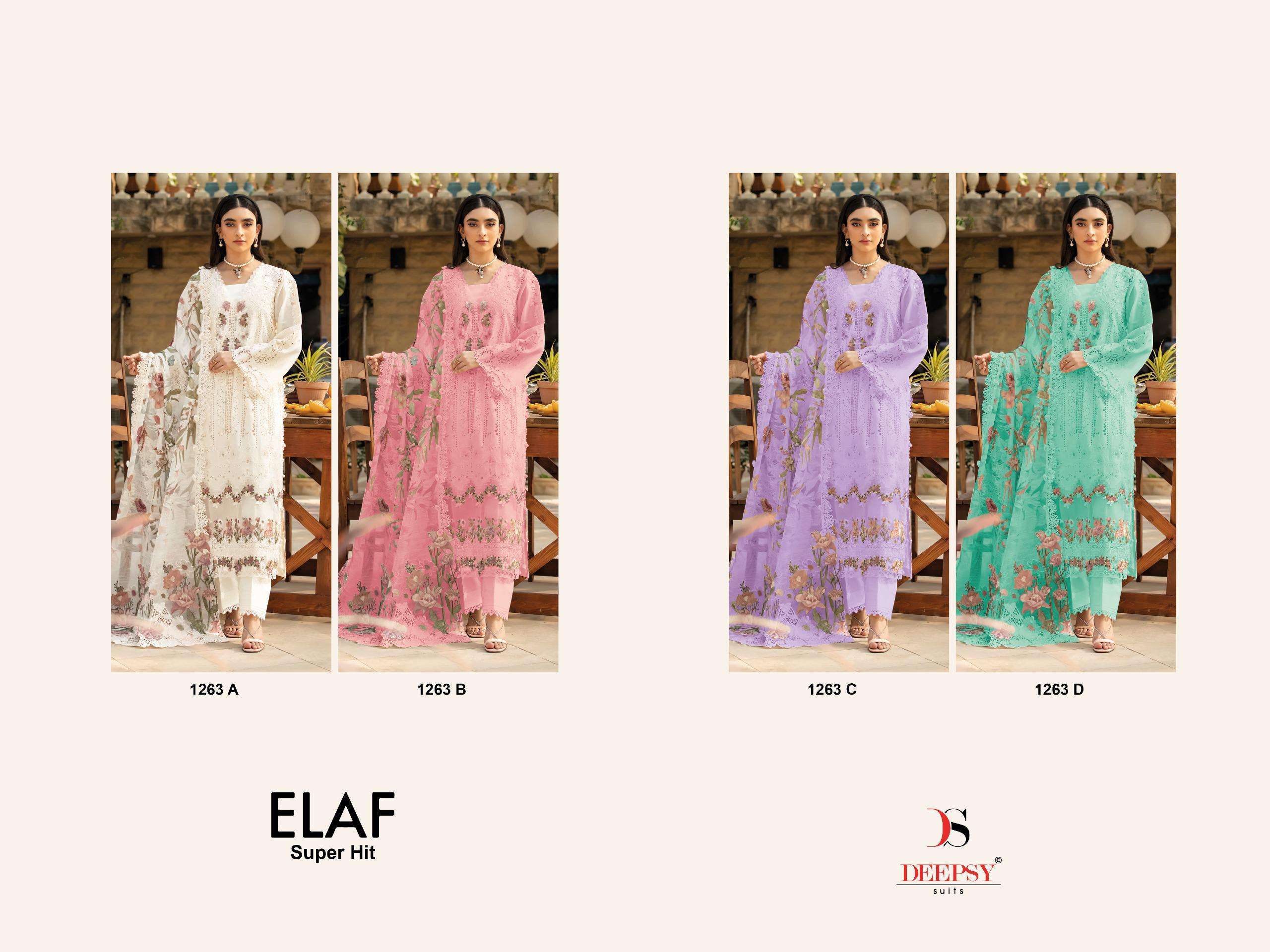 DEEPSY ELAF SUPER HIT 1263 COLORS COTTON PAKISTANI SUIT WHOLESALER 2025