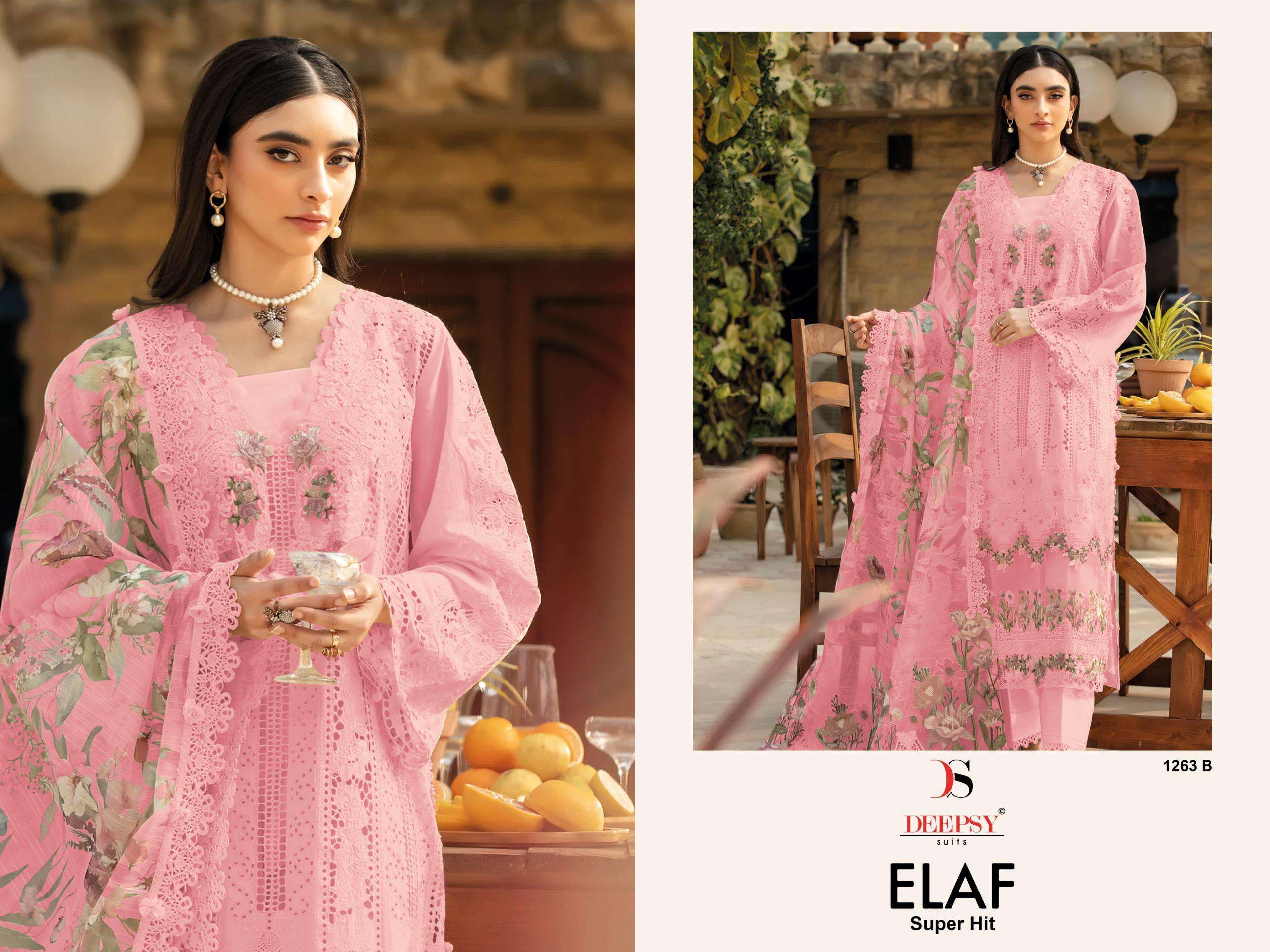 DEEPSY ELAF SUPER HIT 1263 COLORS COTTON PAKISTANI SUIT WHOLESALER 2025