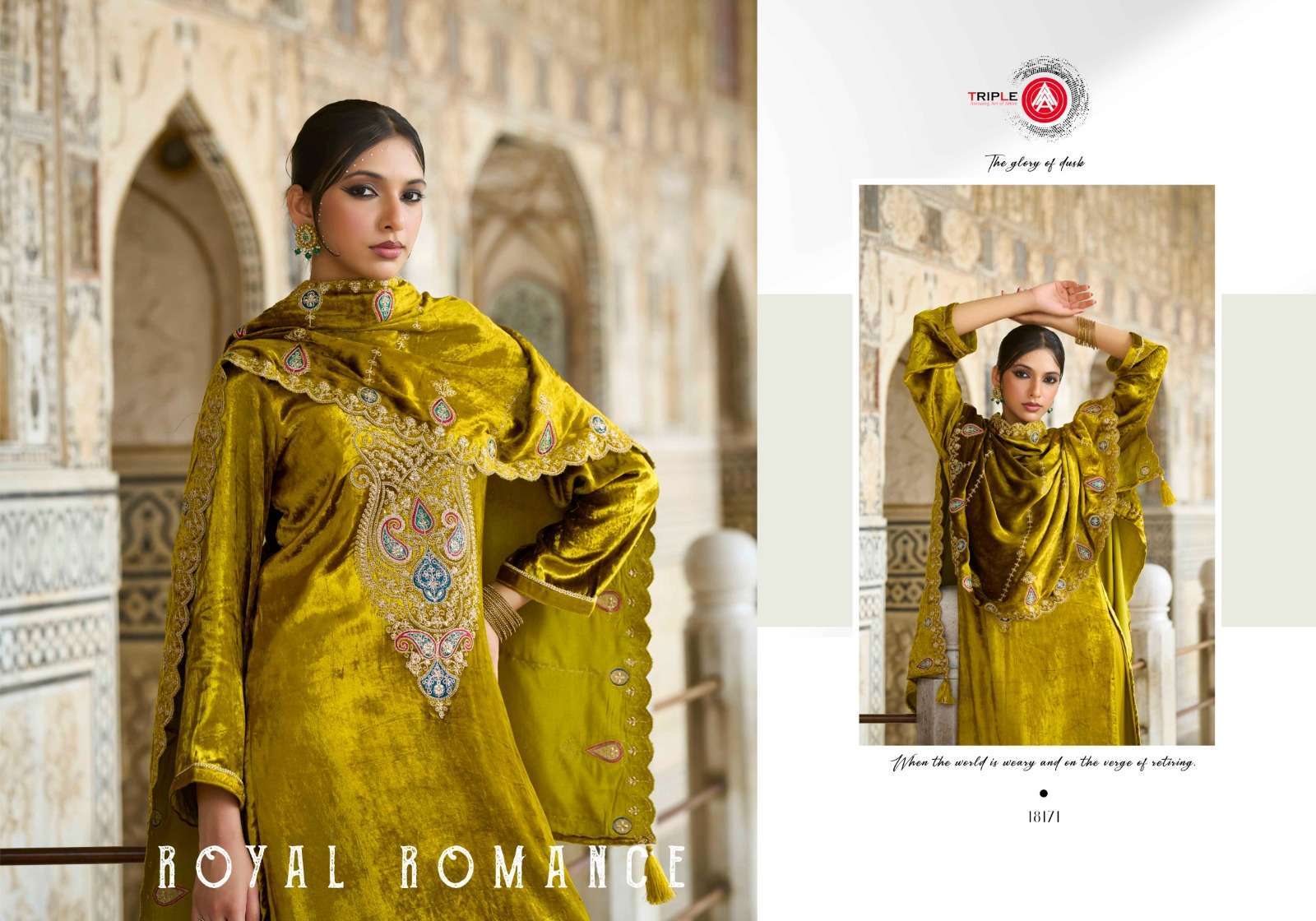 FOURDOTS VIBECAST VELVET SUIT CATALOGUE WHOLESALER IN INDIA 2025