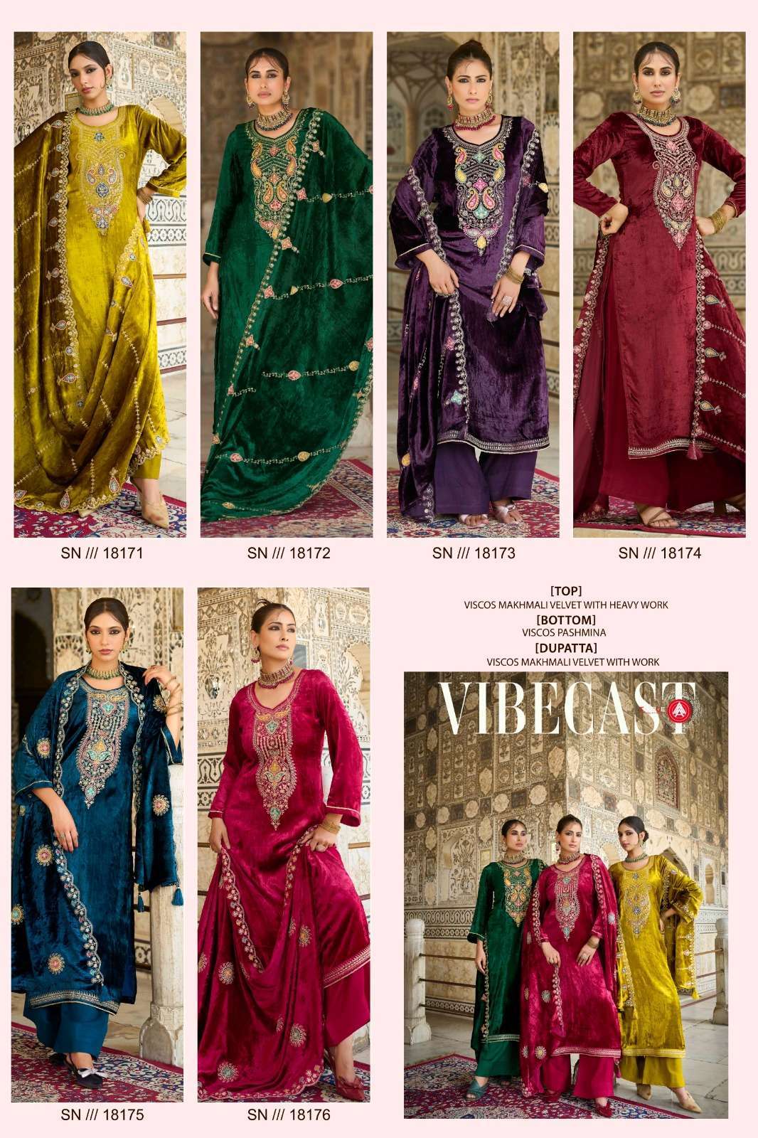 FOURDOTS VIBECAST VELVET SUIT CATALOGUE WHOLESALER IN INDIA 2025