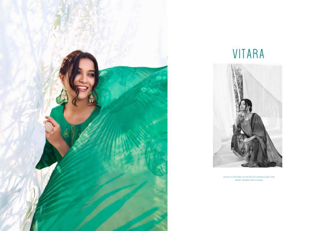 GLOSSY SIMAR VITARA PURE CRAPE PRINTED SUIT CATALOGUE WHOLESALER  2025