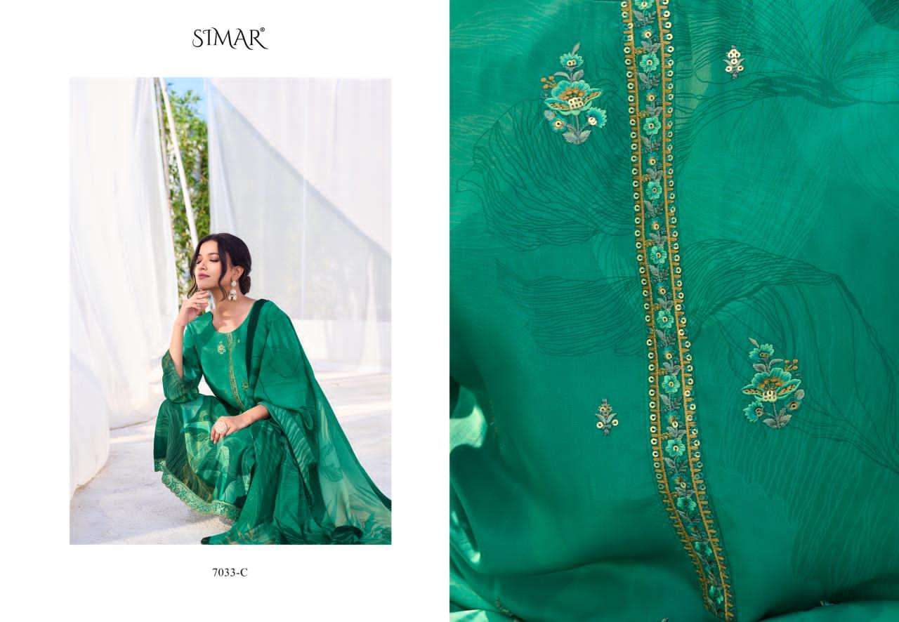 GLOSSY SIMAR VITARA PURE CRAPE PRINTED SUIT CATALOGUE WHOLESALER  2025