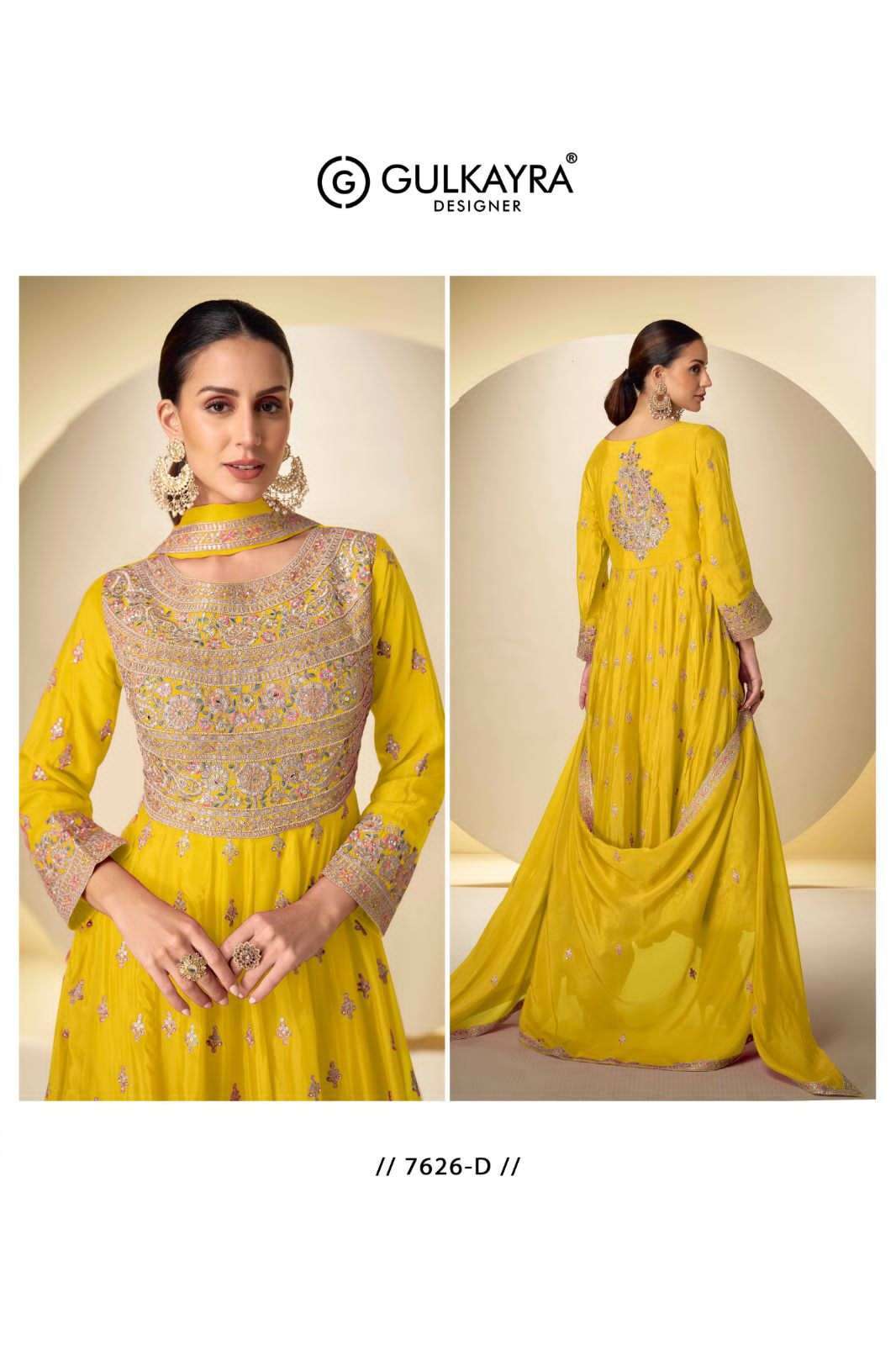 GULKAYARA RASBARI 7626 COLORS READYMADE 3 PIECE DRESS SUPPLIER IN SURAT 2025