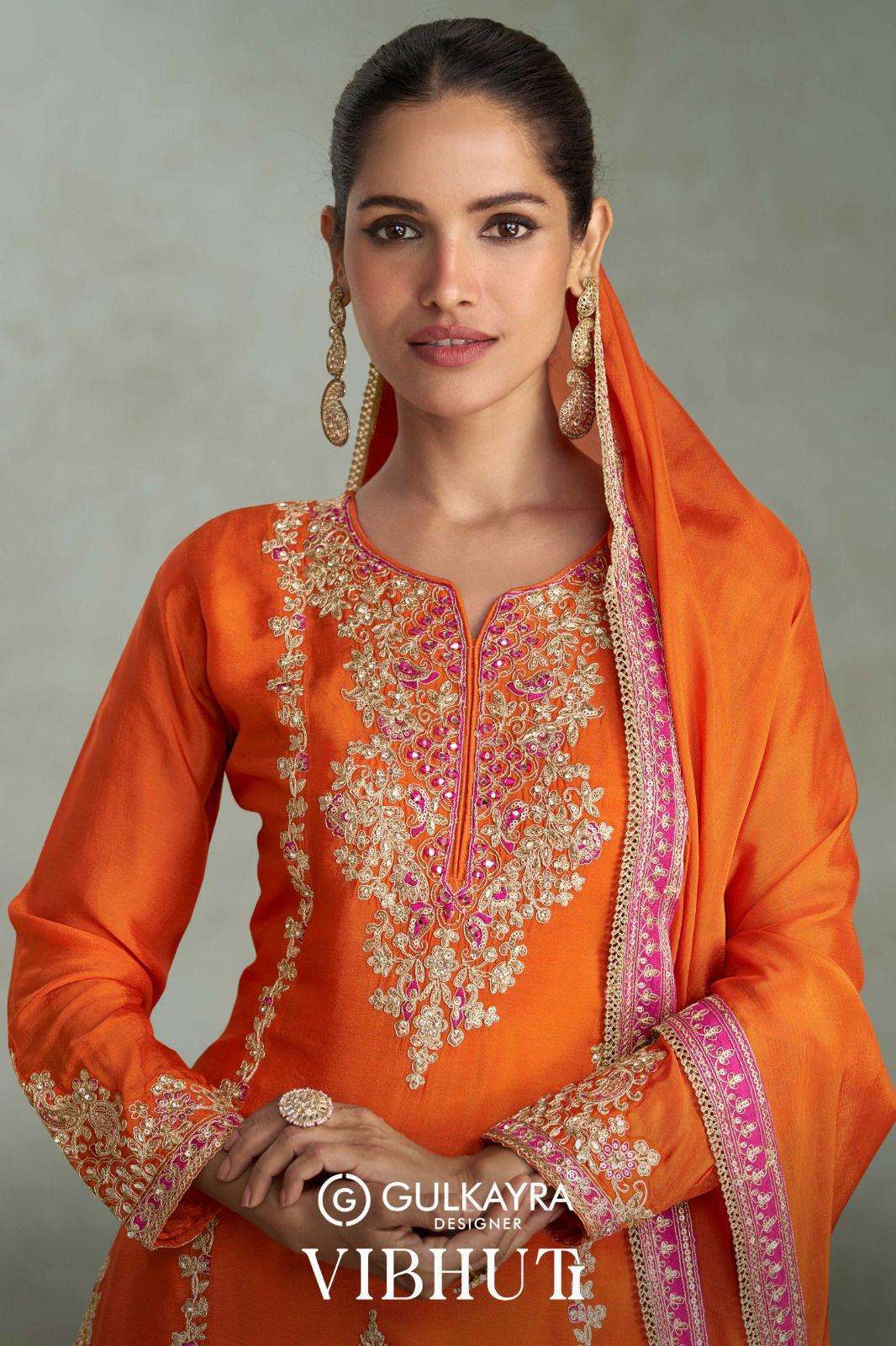 GULKAYRA DESIGNER VIBHUTI 7628 COLORS LATEST DESIGNER PALAZZO SUIT WHOLESALER IN INDIA 