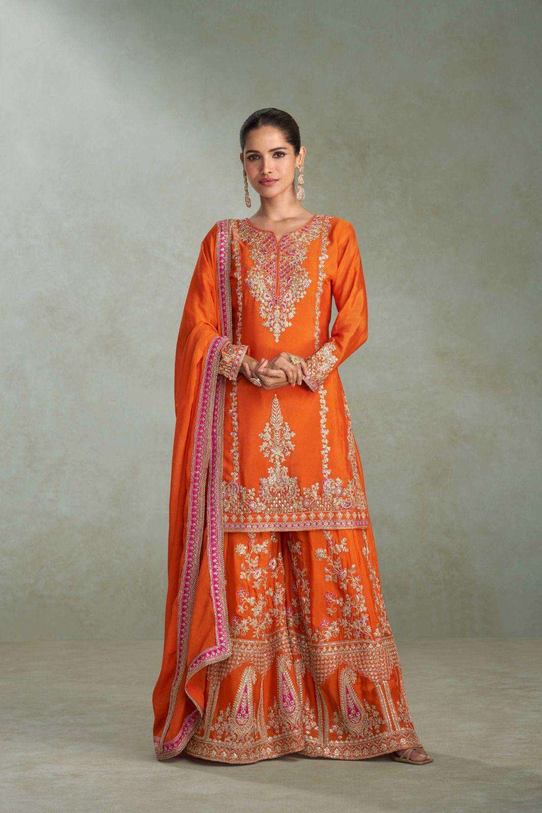 GULKAYRA DESIGNER VIBHUTI 7628 COLORS LATEST DESIGNER PALAZZO SUIT WHOLESALER IN INDIA 