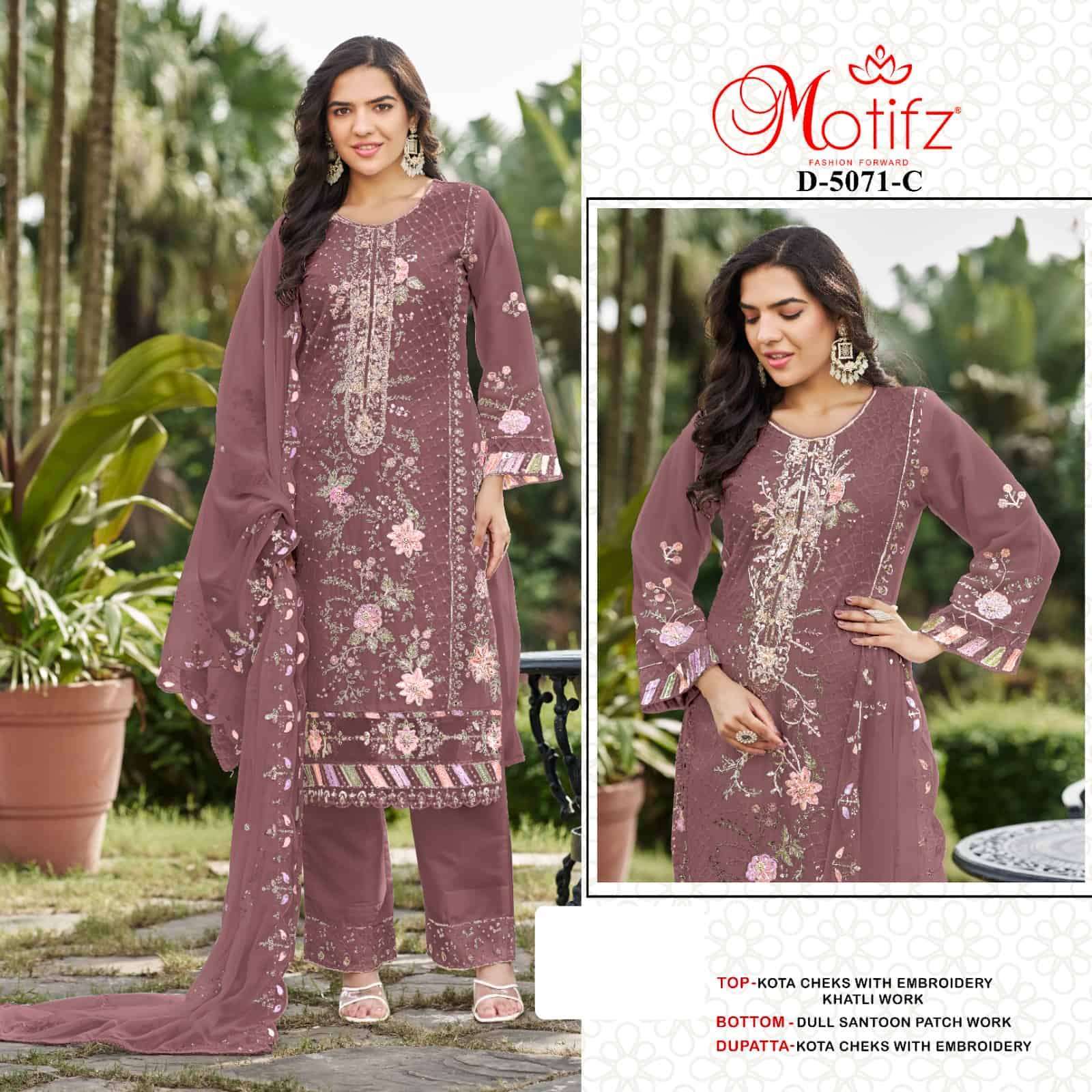 MOTIFZ D 5071 COLORS PAKISTANI SALWER SUIT CATALOG BEST RATE DEALER 2025