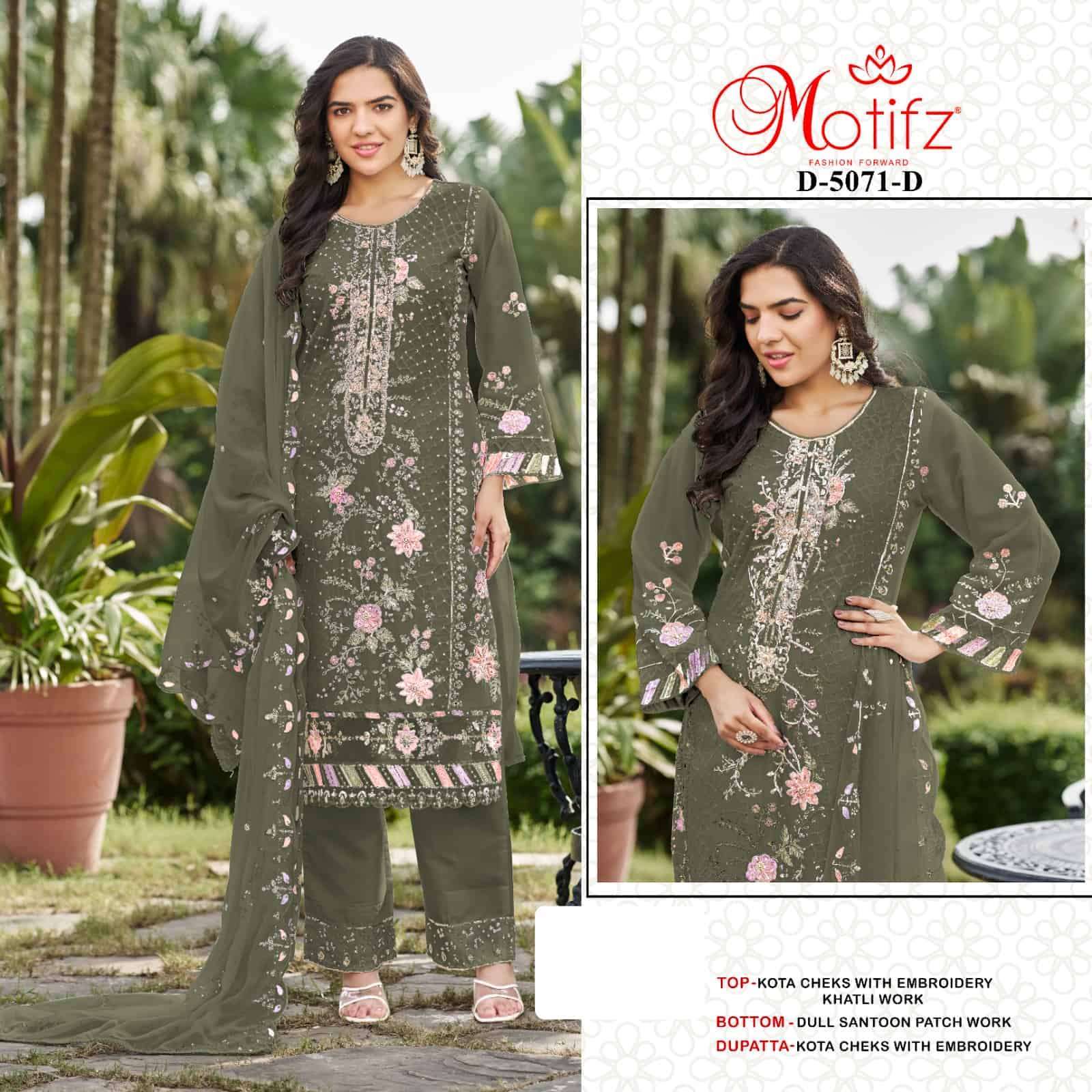 MOTIFZ D 5071 COLORS PAKISTANI SALWER SUIT CATALOG BEST RATE DEALER 2025