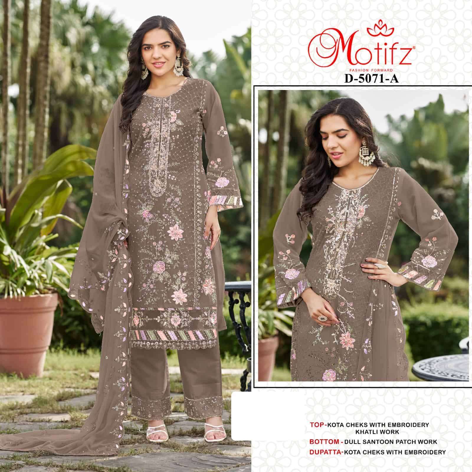 MOTIFZ D 5071 COLORS PAKISTANI SALWER SUIT CATALOG BEST RATE DEALER 2025