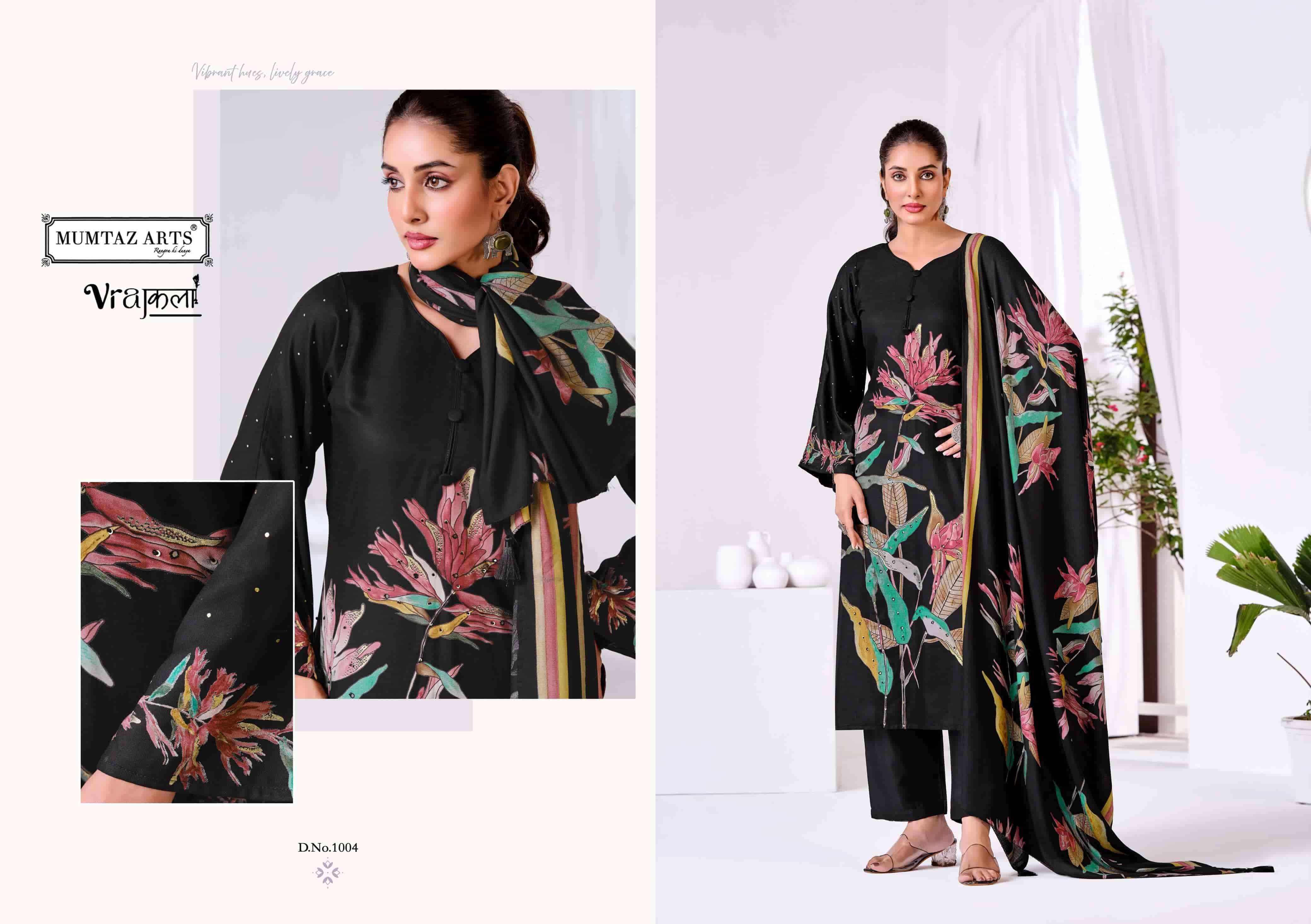 MUMTAZ ARTS NOOR E KASHMIRI PURE PASHMINA PRINTED SUIT CATALOGUE WHOLESALER IN INDIA 