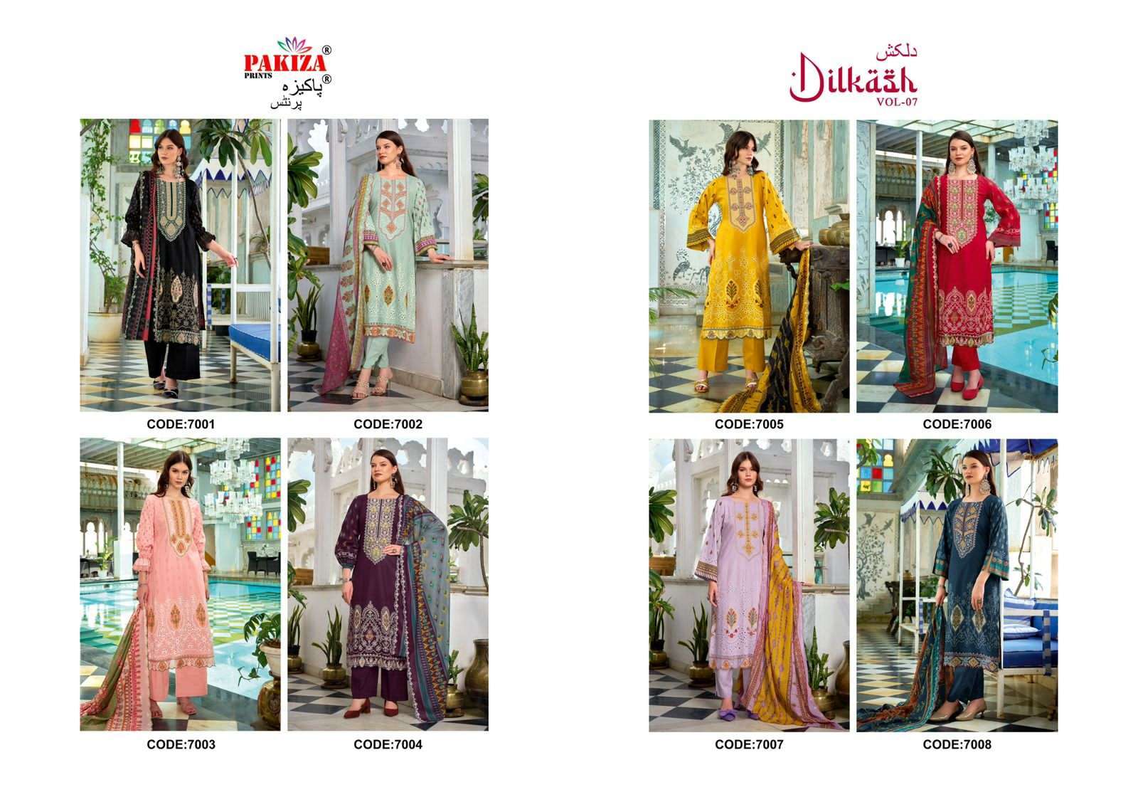 PAKIZA PRINTS DILKASH VOL 7 FANCY LAWN SUIT CATALOGUE WHOLESALER IN INDIA 2025