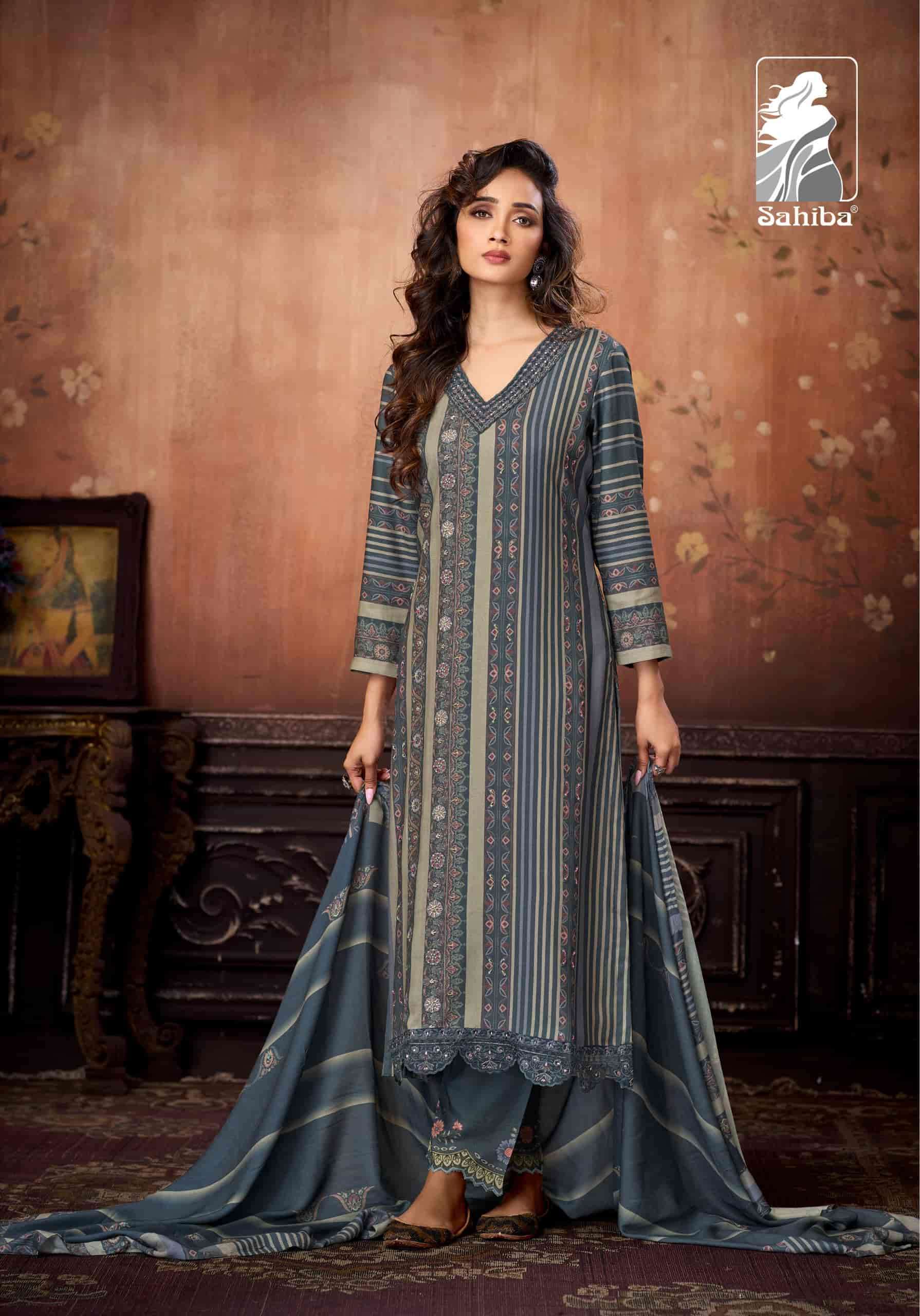 SAHIBA AABISHA WINTER COLLECTION PASHMINA SUIT CATALOGUE BEST RATE 2025
