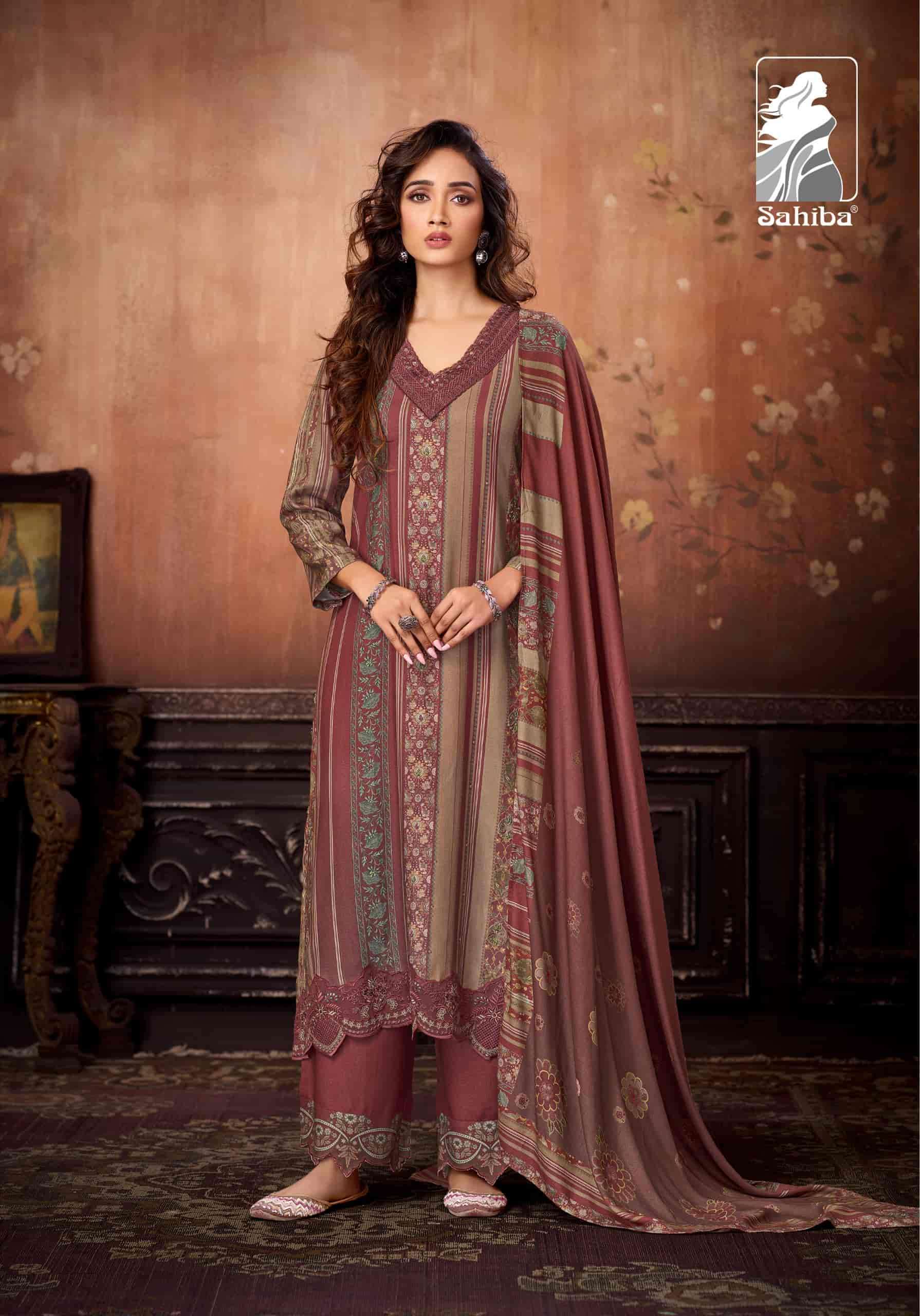 SAHIBA AABISHA WINTER COLLECTION PASHMINA SUIT CATALOGUE BEST RATE 2025